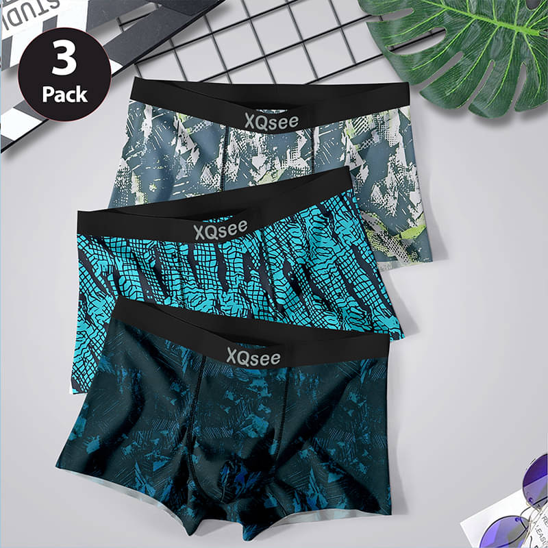 Xqsee Pack of 3 Nylon Trunks For Men's ( Multicolor ) Xqsee Pack of 3 Nylon Trunks For Men's ( Multicolor )