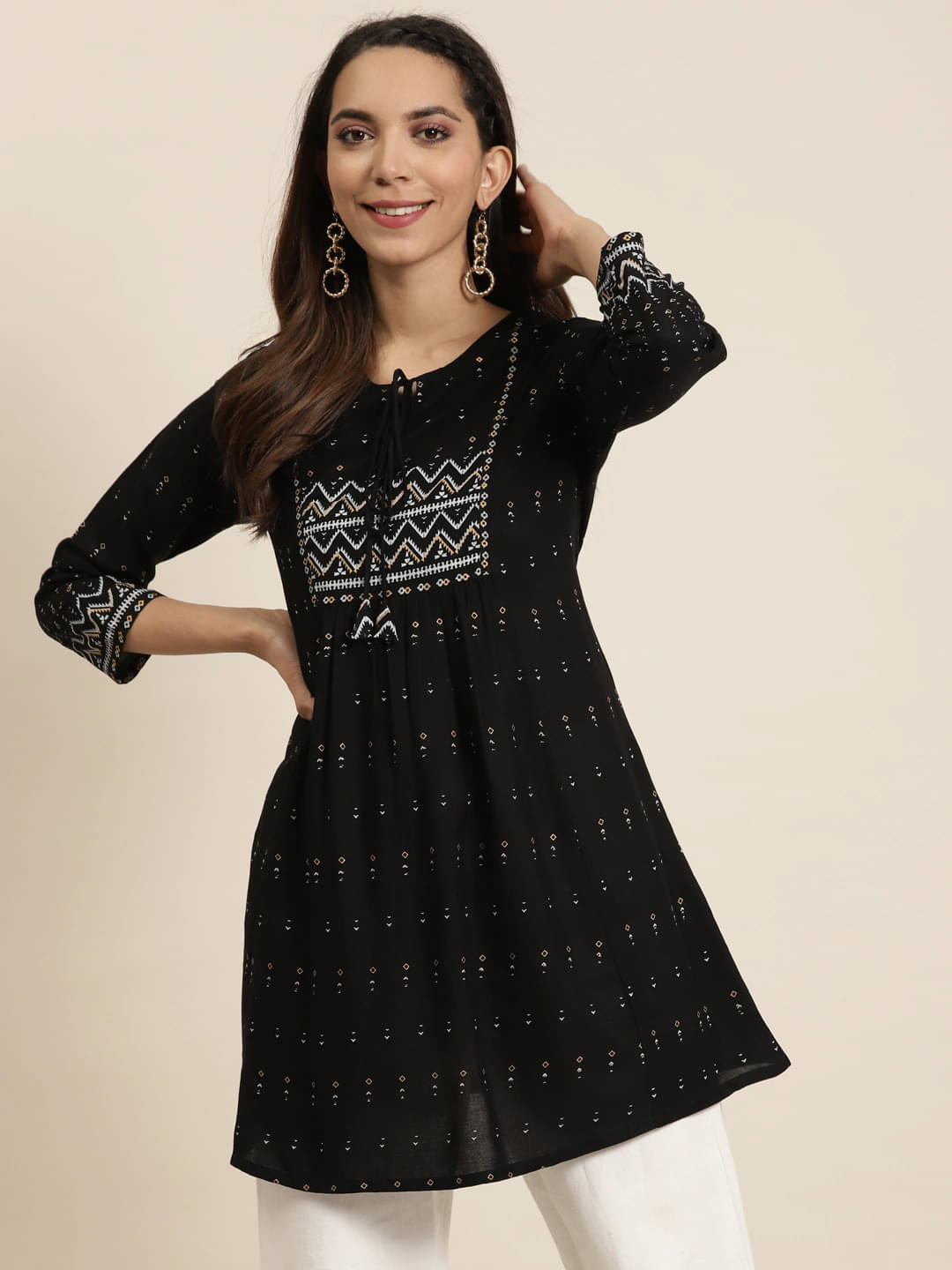 Rayon Short Kurti For Women (Pack of 1) Rayon Short Kurti For Women (Pack of 1)