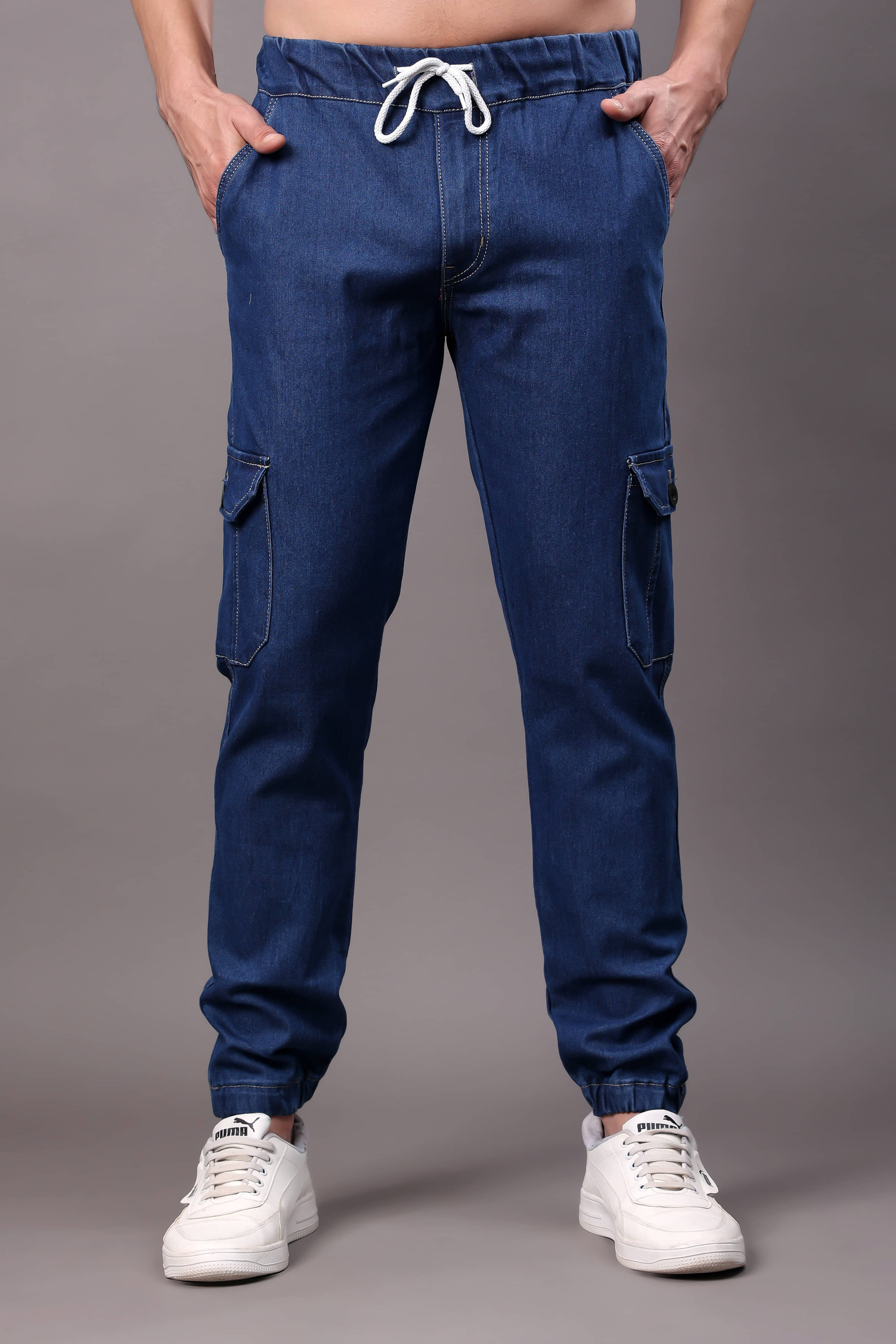 ZAYSH Regular Fit Jogger Men's Jeans - Dark Blue ( Pack of 1 ) - Jeans | Buy online on ZillyBuy