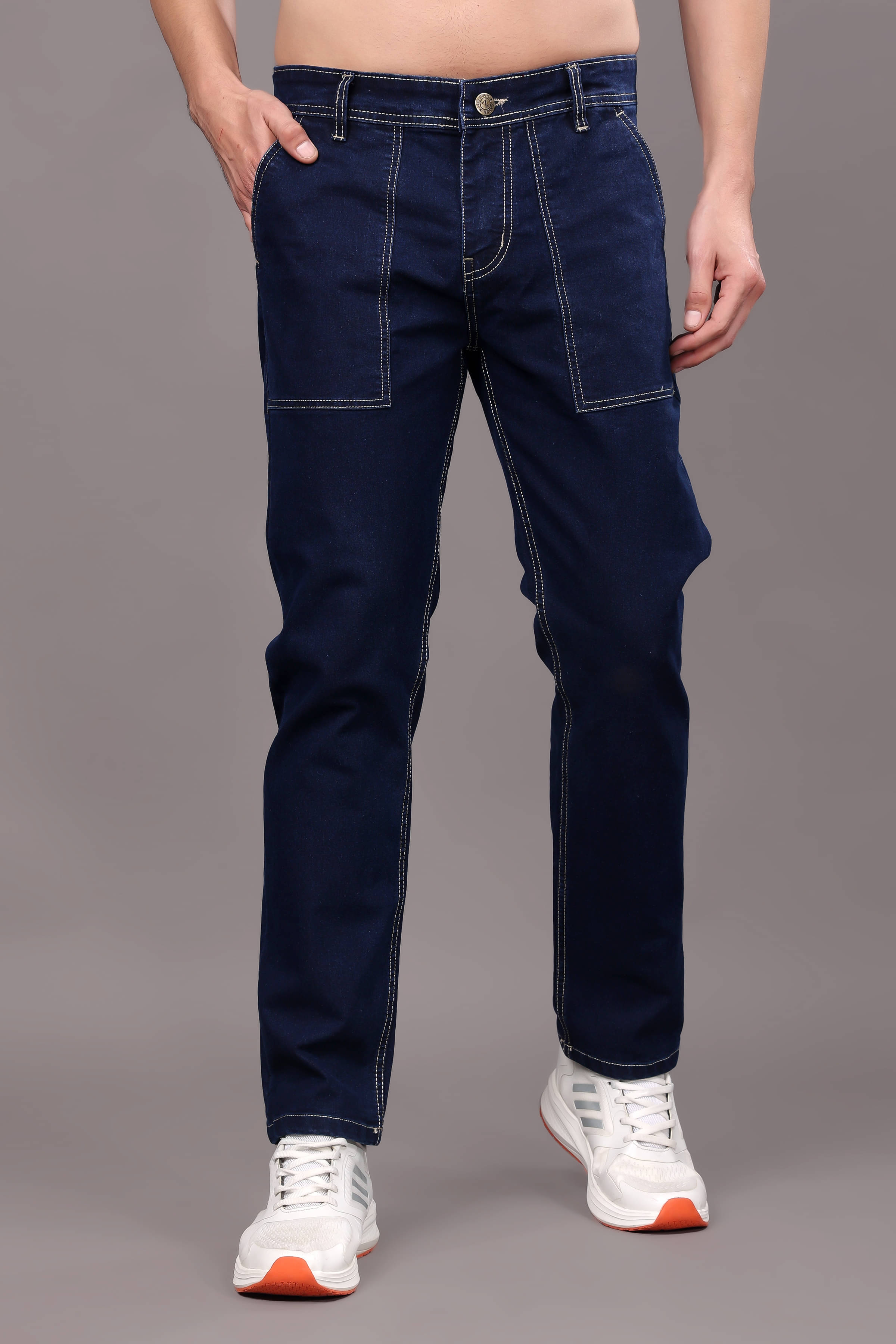 ZAYSH Relaxed Clean Look Men's Jeans - Dark Blue ( Pack of 1 ) ZAYSH Relaxed Clean Look Men's Jeans - Dark Blue ( Pack of 1 )