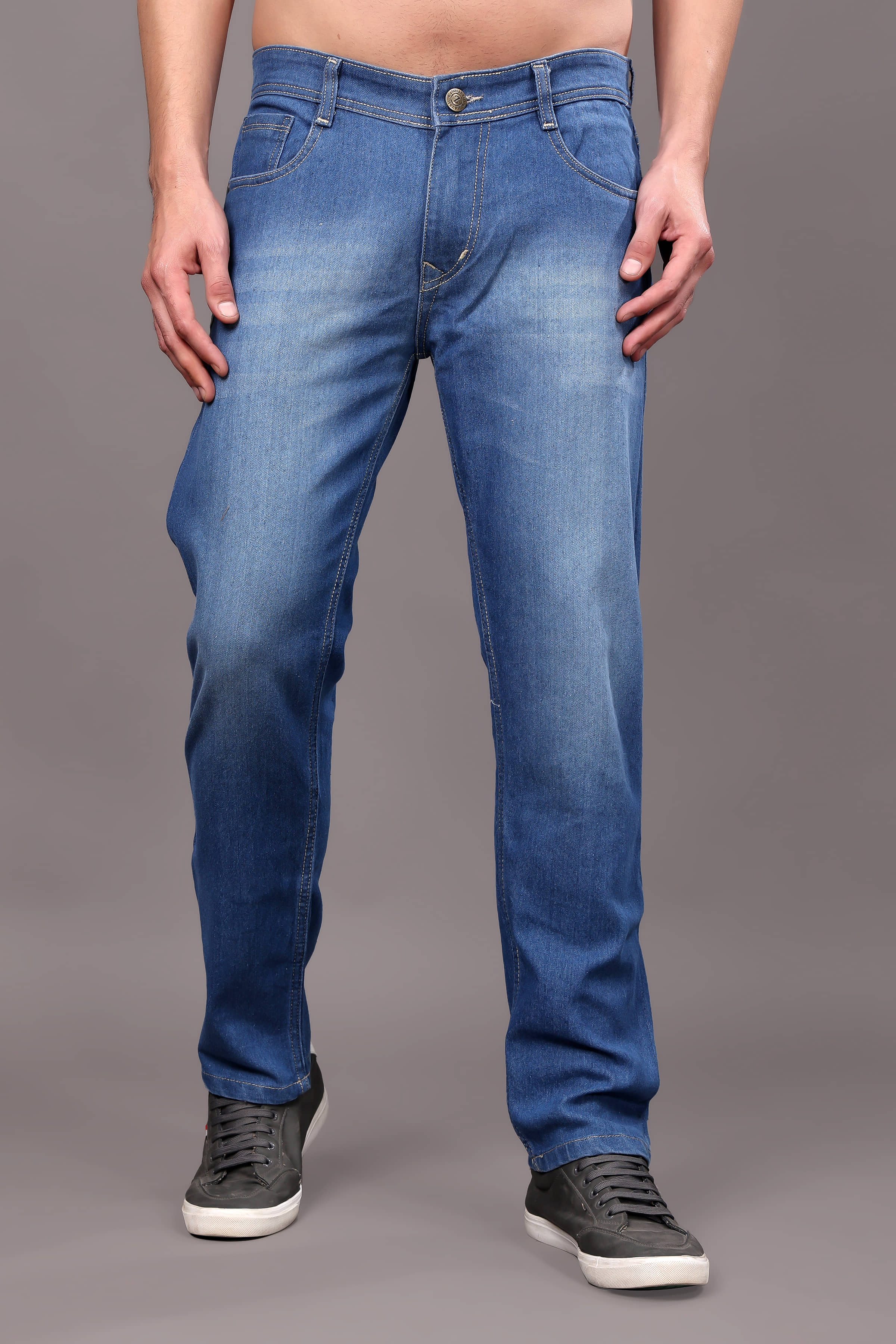 ZAYSH Relaxed Washed Men's Jeans - Blue ( Pack of 1 ) - Jeans | Buy online on ZillyBuy