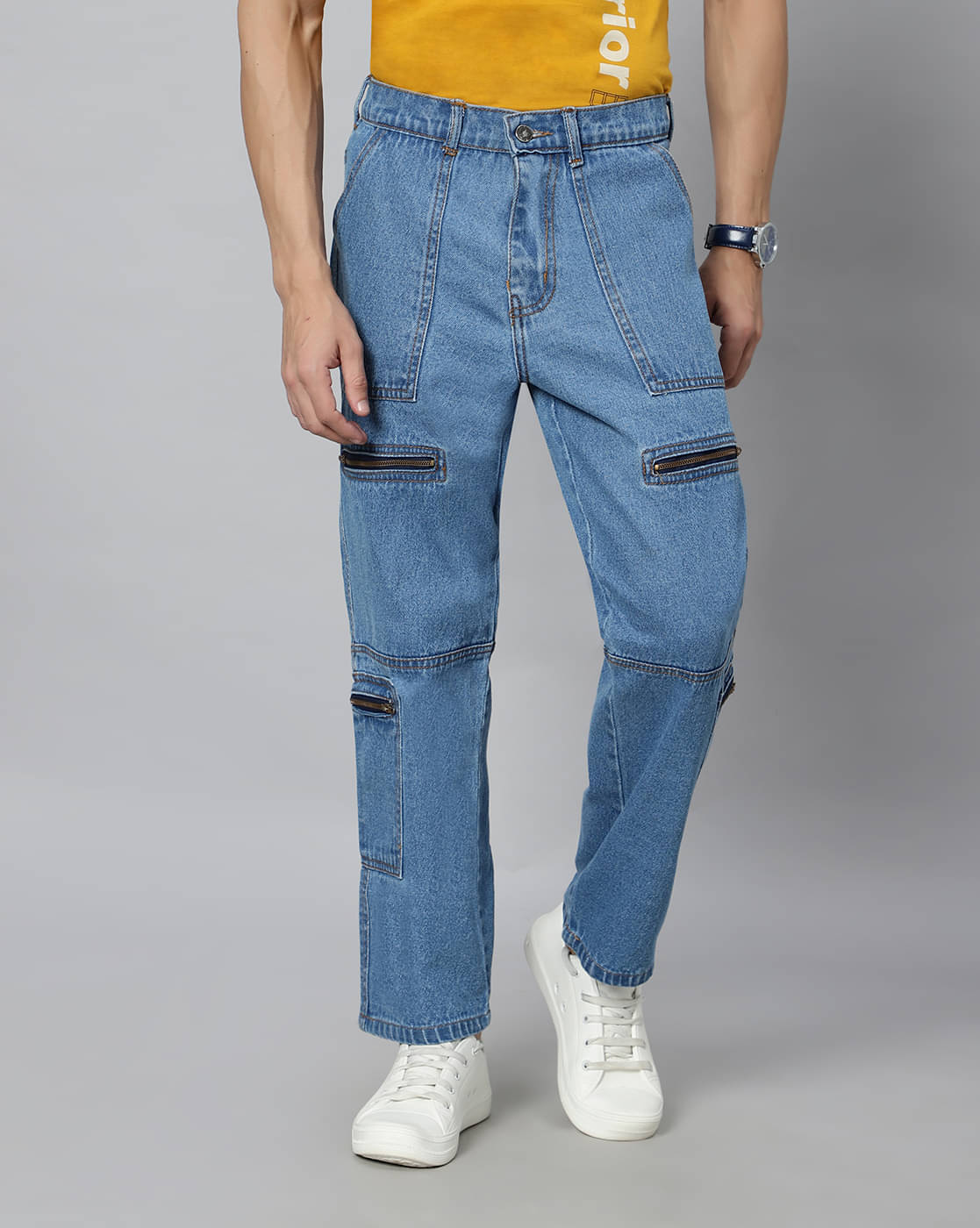    			ARBIA FUNKI Straight Washed Men's Jeans - Blue ( Pack of 1 )