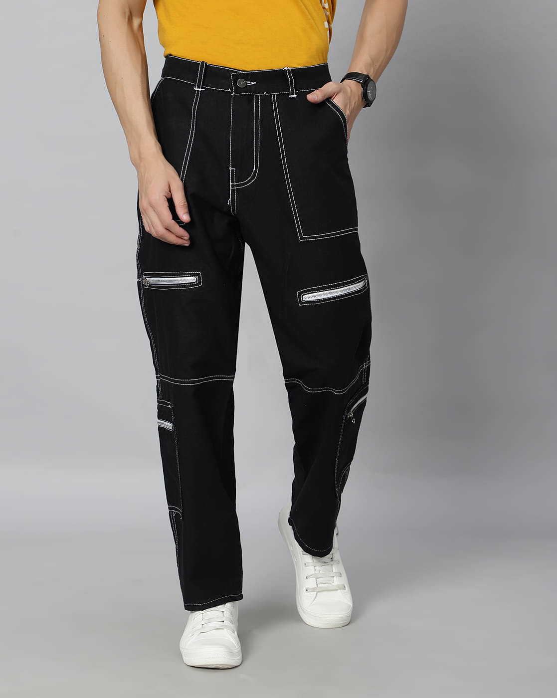     			ARBIA FUNKI Straight Washed Men's Jeans - Black ( Pack of 1 )