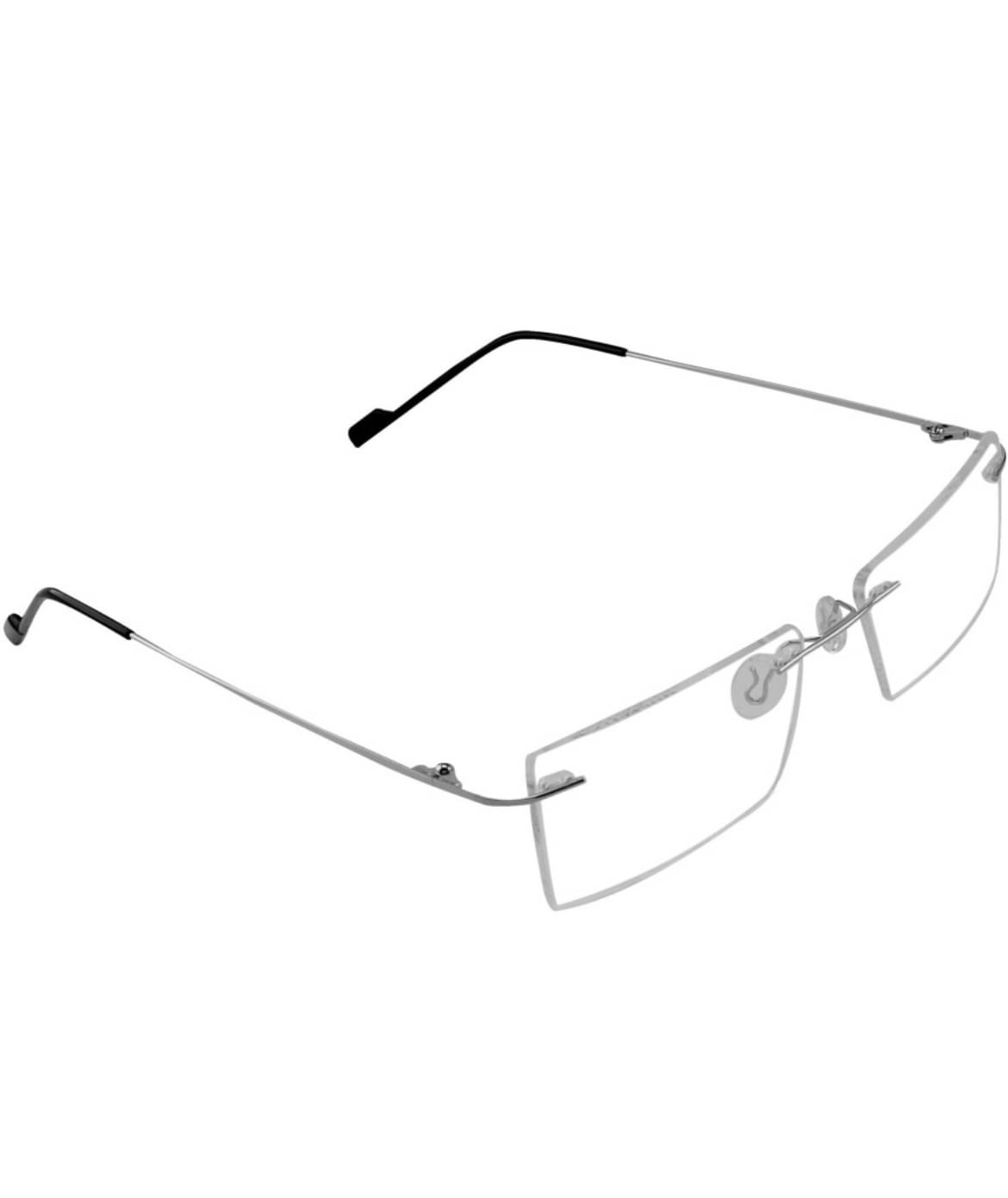     			Admire Silver Rimless Rectangular Computer Glasses ( Pack of 1 )