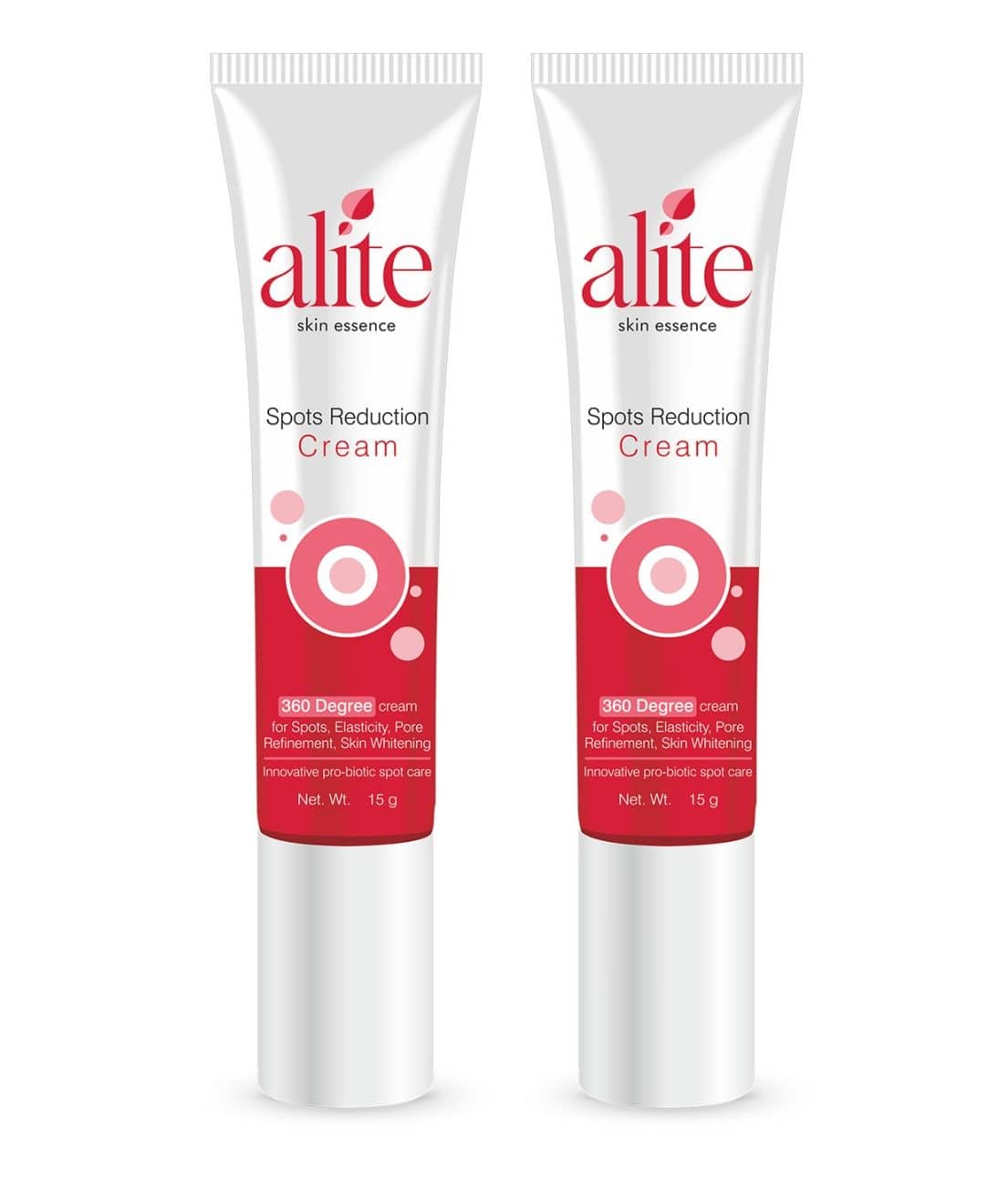 Alite Spots Reduction Cream Pro-Biotic Spot Care Formula Enhances Elasticity 15g (Pack of 2)