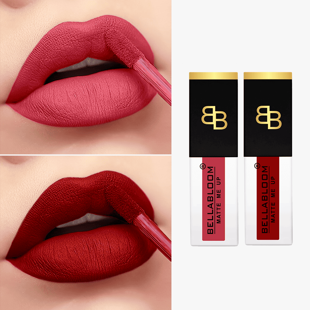     			BELLABLOOM Deep Maroon,Red Matte Lipstick 10