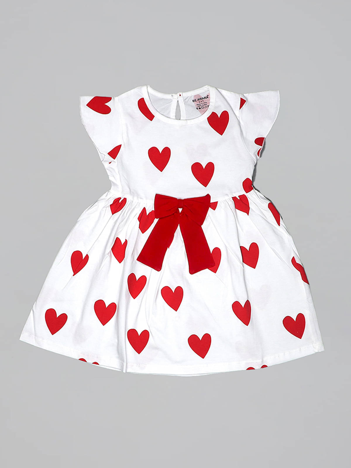 Be Awara Cotton Frock For Girls ( Pack of 1 , White )     			Be Awara Cotton Frock For Girls ( Pack of 1 , White )