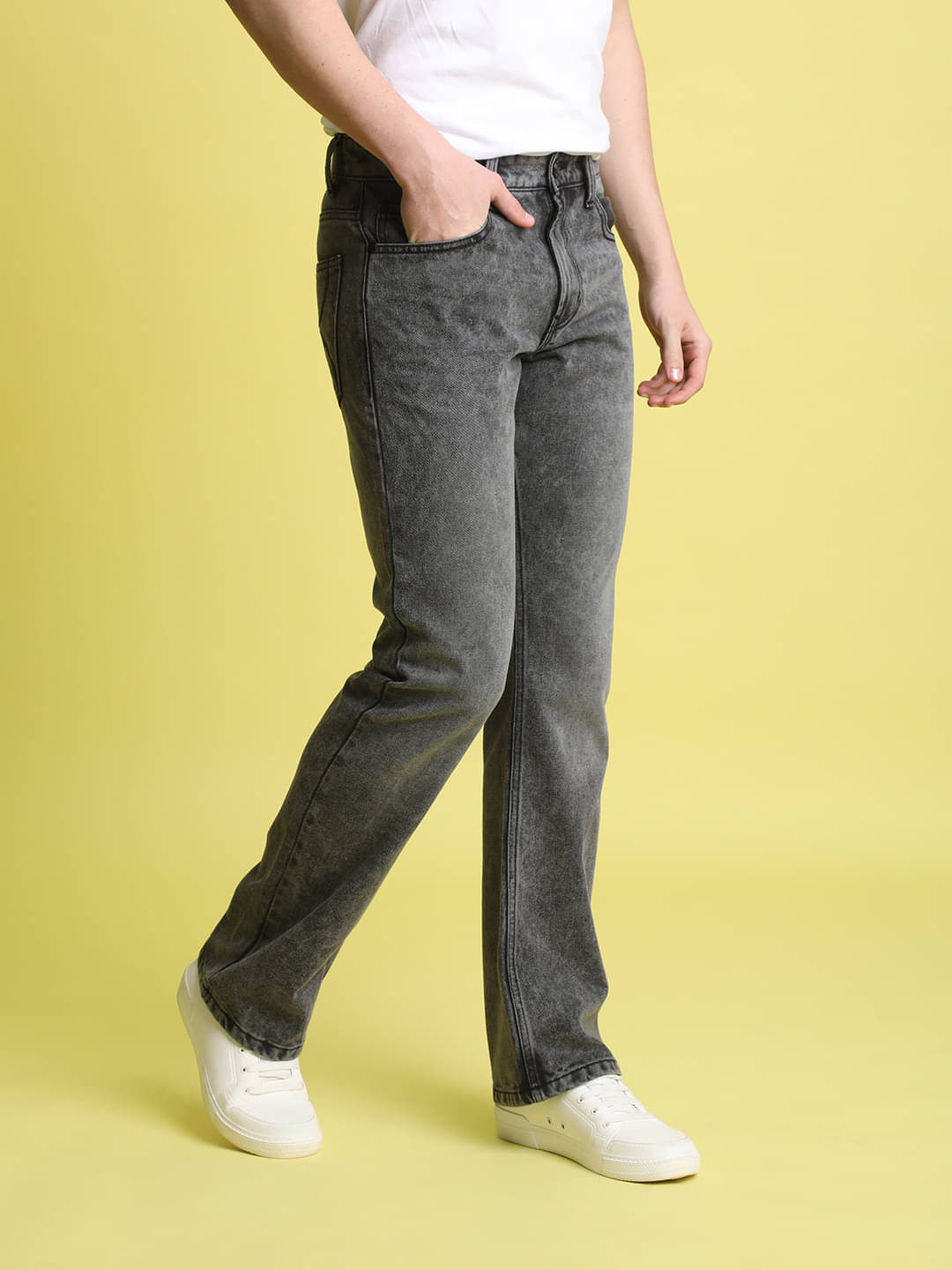     			Bene Kleed Washed Men's Jeans - Charcoal ( Pack of 1 )