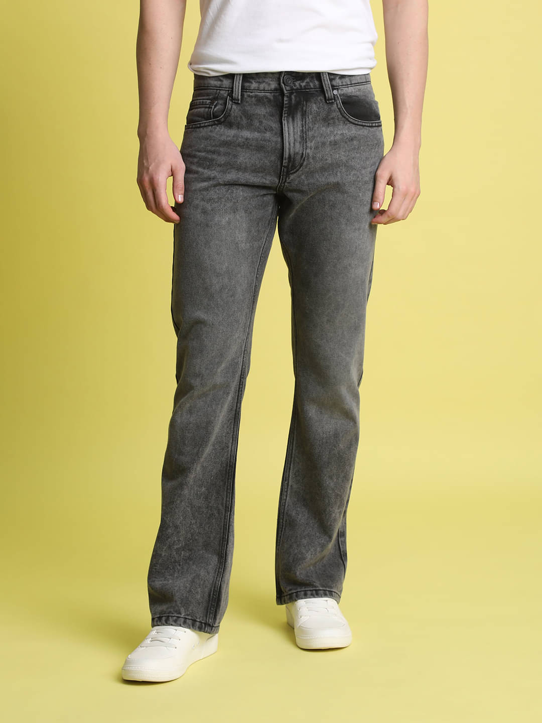     			Bene Kleed Washed Men's Jeans - Charcoal ( Pack of 1 )