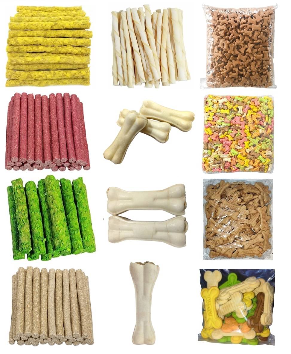 Dog Food 12 Mix Combo Pack Each 150Gm 4Mix Munchy Stick, White Stick, 4Dog Biscuit, 3,4 & 5 Inch Dog Chew Bone Dog Food 12 Mix Combo Pack Each 150Gm 4Mix Munchy Stick, White Stick, 4Dog Biscuit, 3,4 & 5 Inch Dog Chew Bone