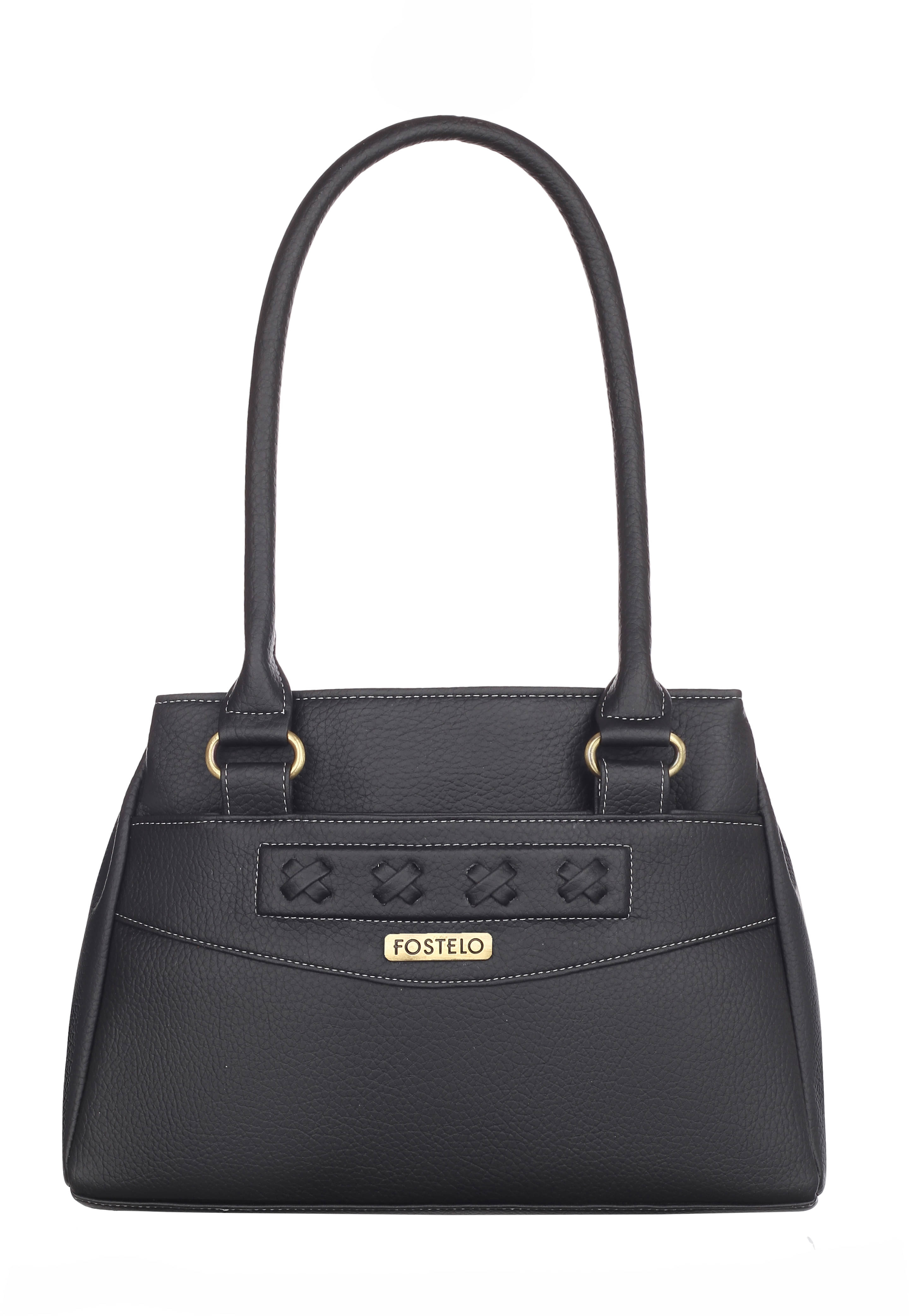     			Fostelo Shoulder Bag PU Set of 1 ( Black )