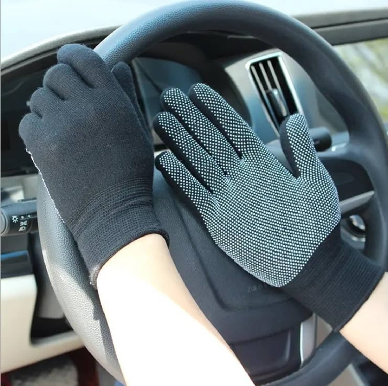Gjshop Black Batting Gloves ( 1 Pair ) - Sports and Fitness Equipment | Buy online on ZillyBuy