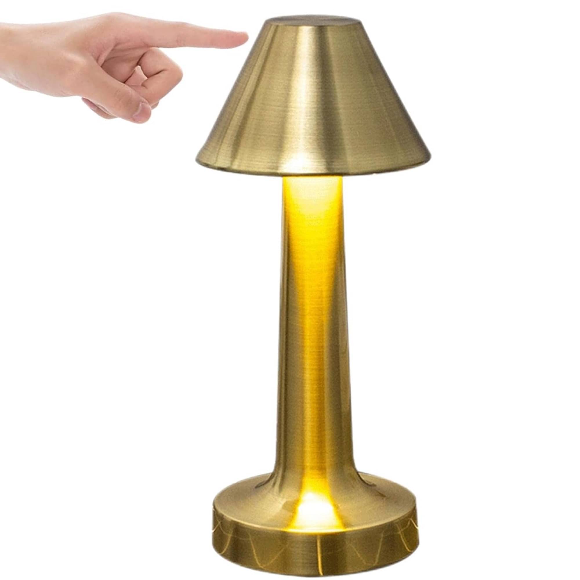     			Gjshop Gold Table Lamp ( Pack of 1 )