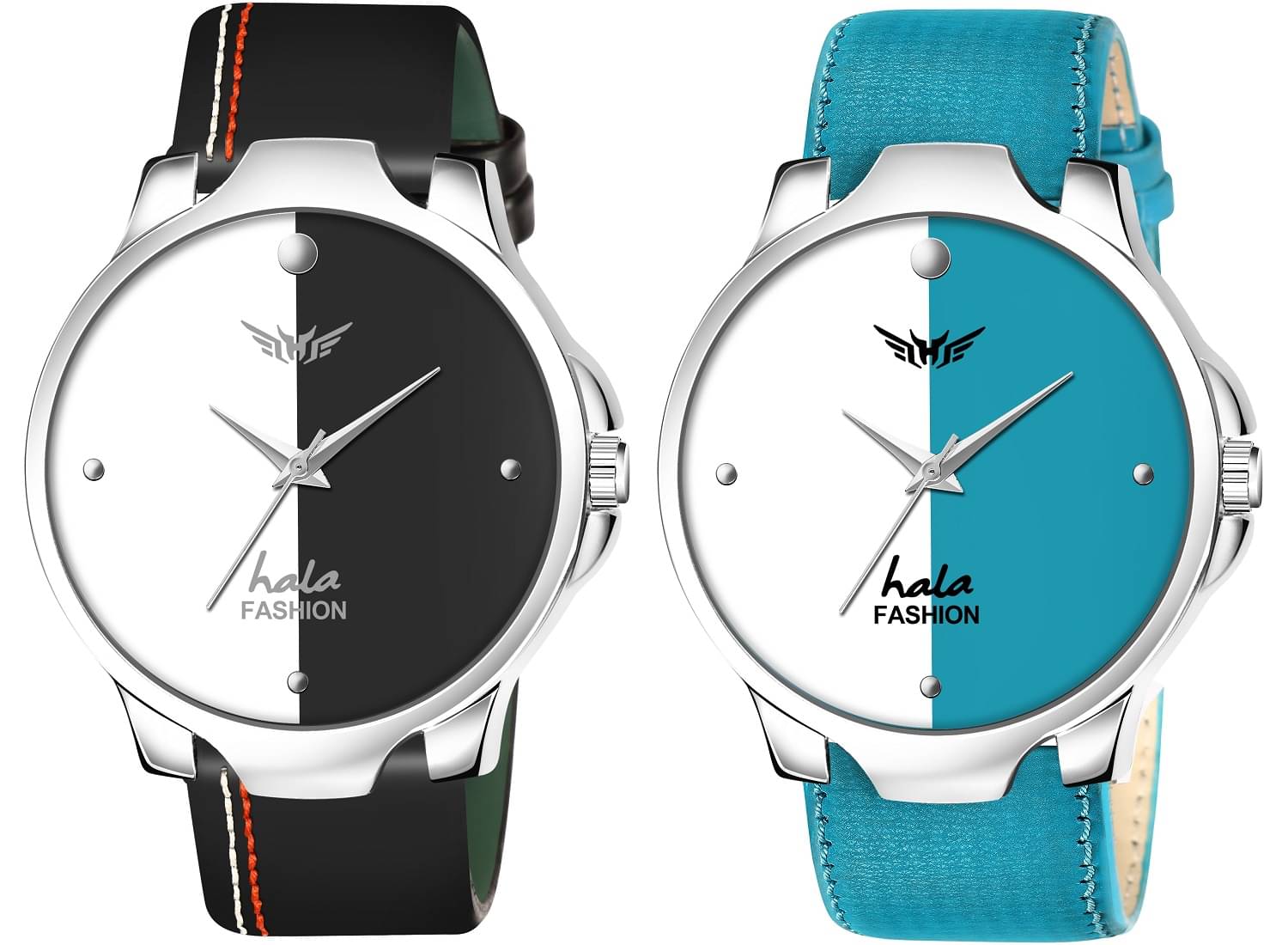     			Hala Multicolor Leather Analog Men's Watch