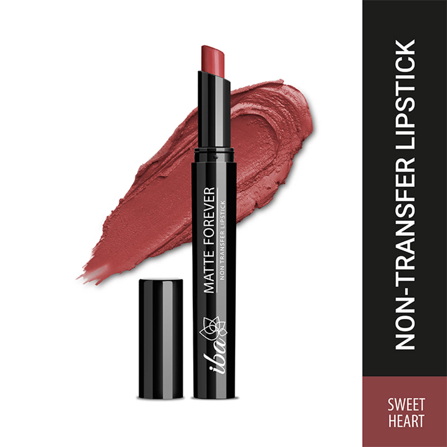 Iba Matte Forever Non-Transfer Lipstick for Women 09 Sweetheart, 2g, Smudge-proof & Lightweight, (Pack of 1)