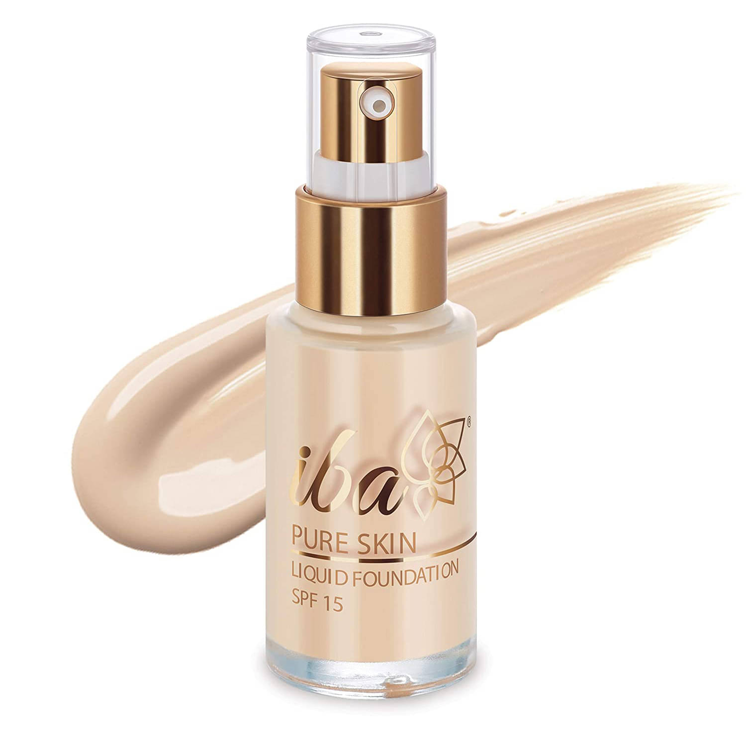     			Iba Pure Skin Liquid Foundation Snow White, 30ml , Full Coverage , Oil Free Dewy Finish, (Pack of 1)