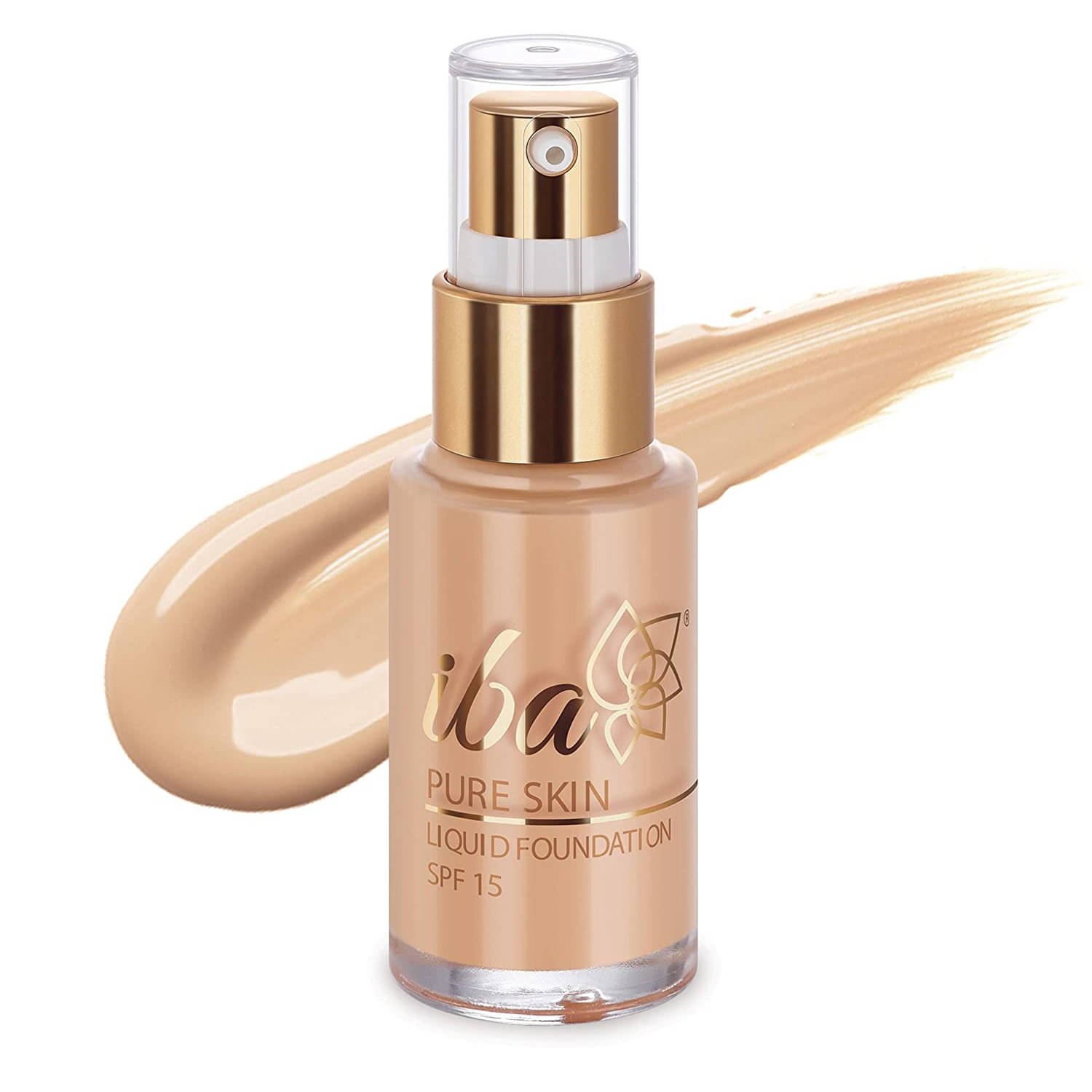     			Iba Pure Skin Liquid Foundation Golden Beige, 30ml , Full Coverage , Oil Free Dewy Finish, (Pack of 1)