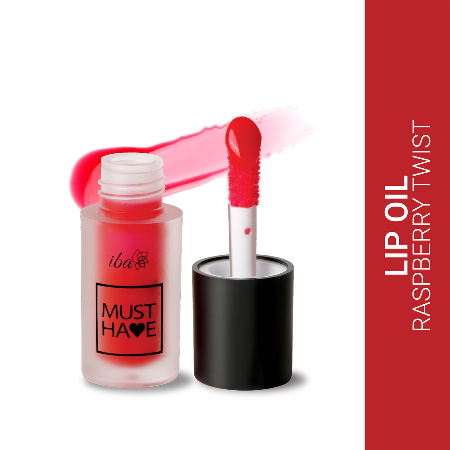 Iba Must Have High Shine Lip Oil with Vitamin C for Making Lips , Shade , 01 Raspberry Twist, 2.6ml, (Pack of 1) Iba Must Have High Shine Lip Oil with Vitamin C for Making Lips , Shade , 01 Raspberry Twist, 2.6ml, (Pack of 1)