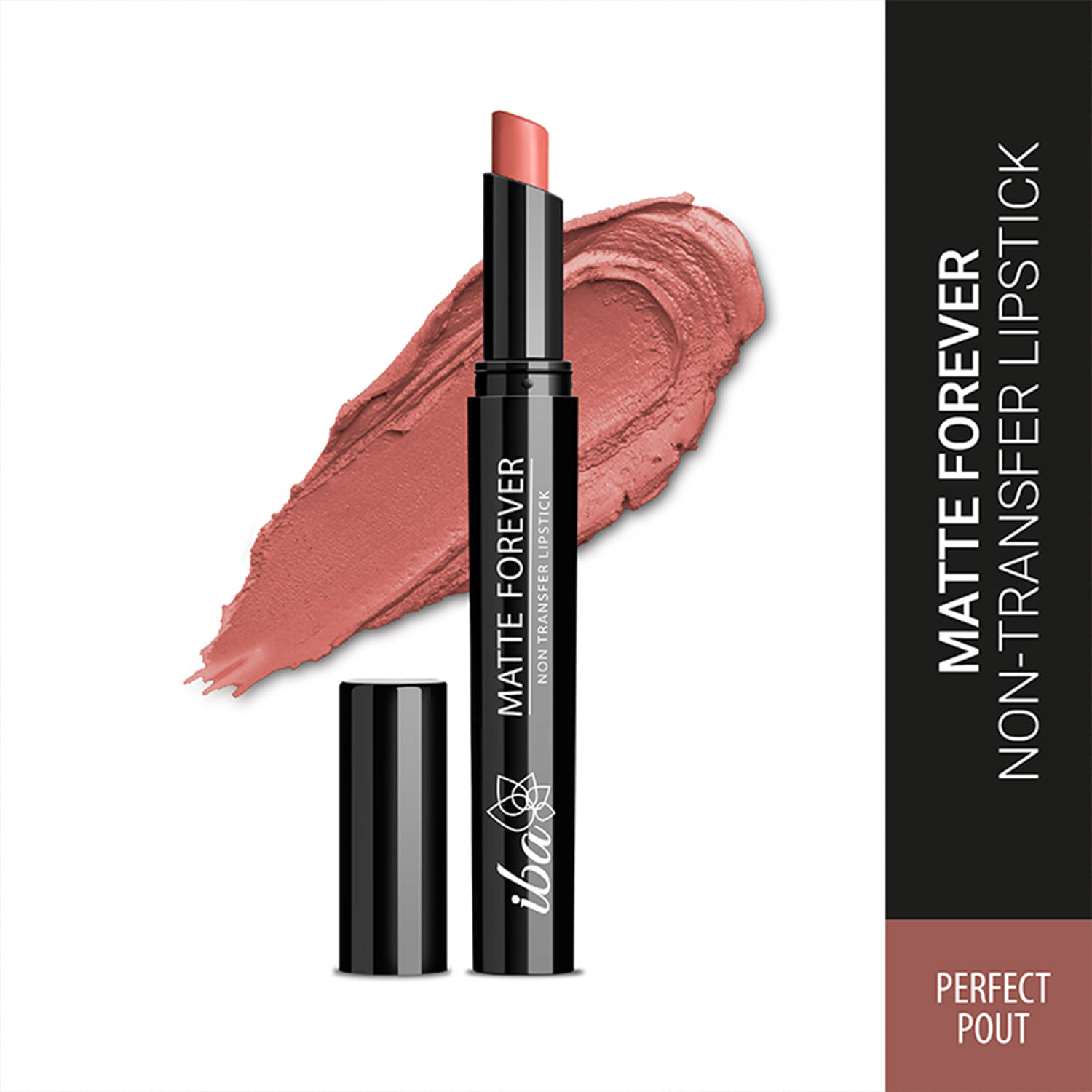     			Iba Matte Forever Non-Transfer Lipstick for Women 03 Perfect Pout, 2g , Smudge-proof & Lightweight, (Pack of 1)