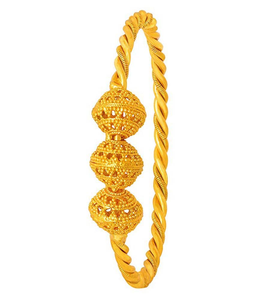JFL - Jewellery For Less Gold Kada ( Pack of 1 ) - Bangles & Bracelets | Buy online on ZillyBuy