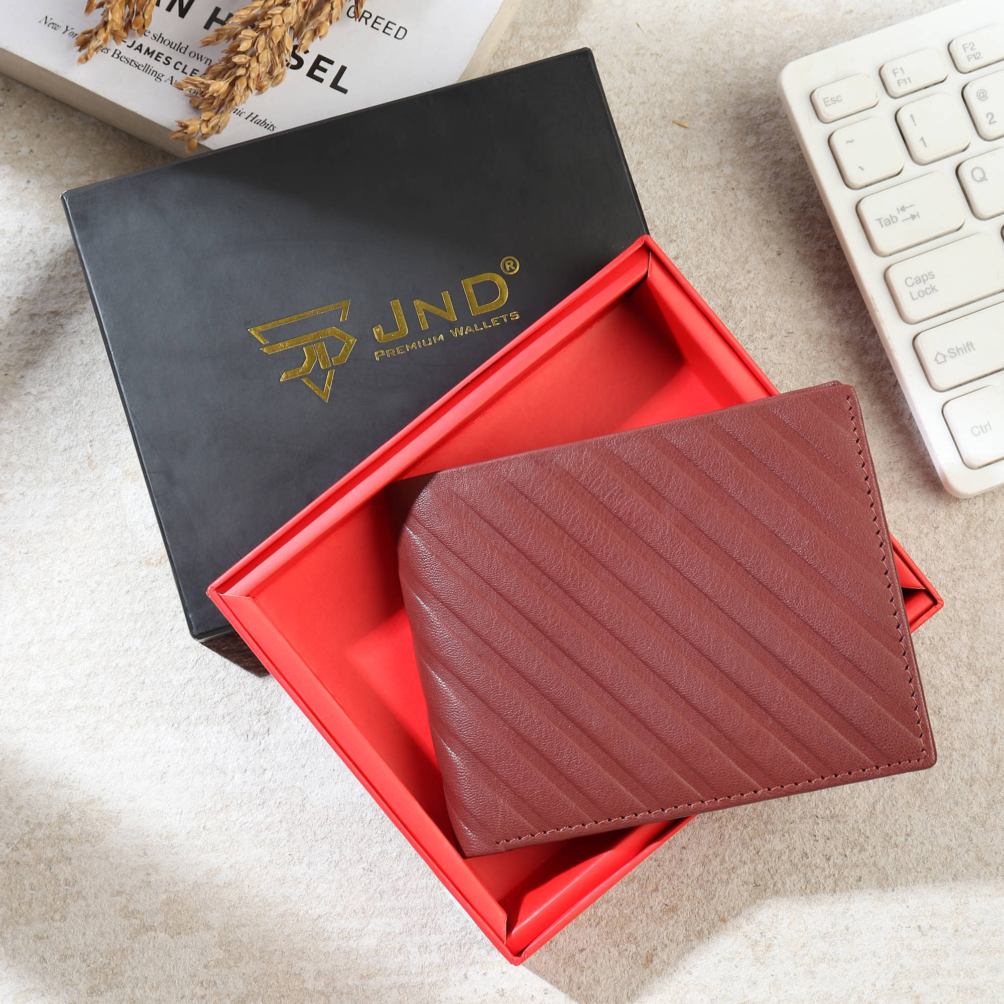     			JND Tan 100% Leather Men's Regular Wallet ( Pack of 1 )