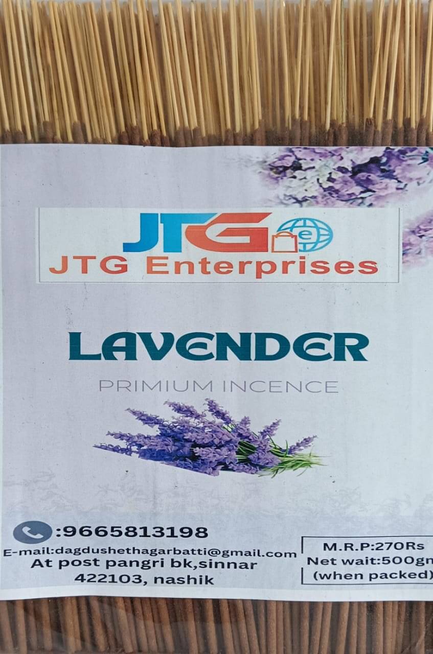     			JTG enterprises Incense Stick Lavender 500 gm ( Pack of 1 )