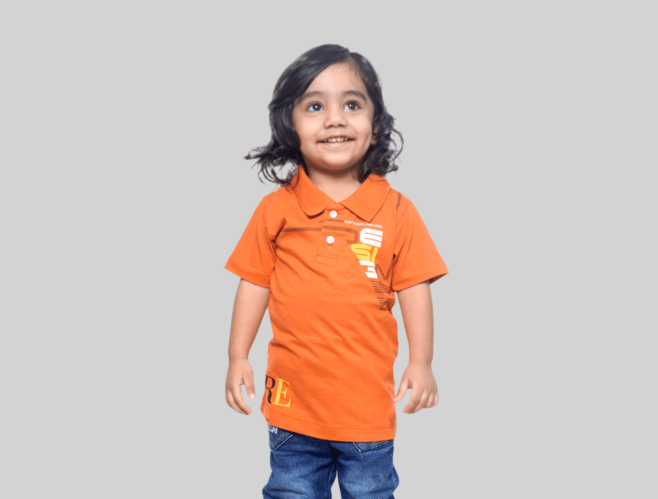     			Kidzee Kingdom Pack of 1 Boys Cotton T-Shirt ( Orange )