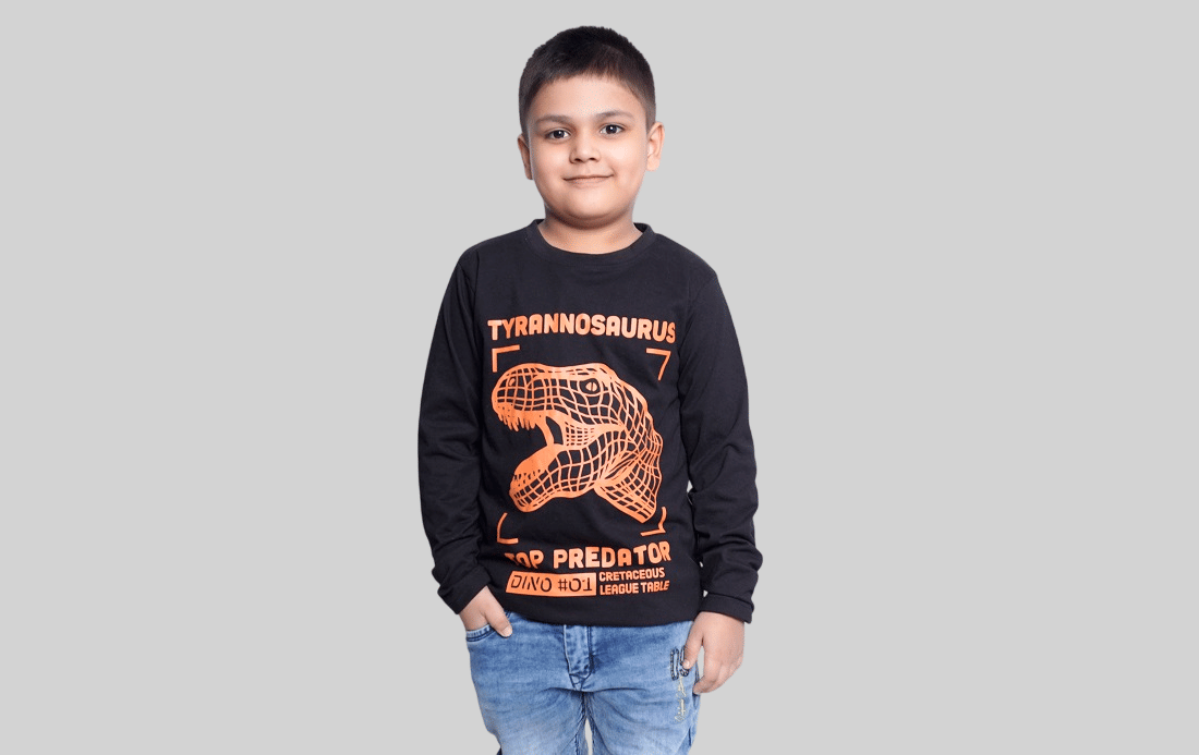     			Kidzee Kingdom Pack of 1 Boys Cotton Blend Sweatshirt ( Black )