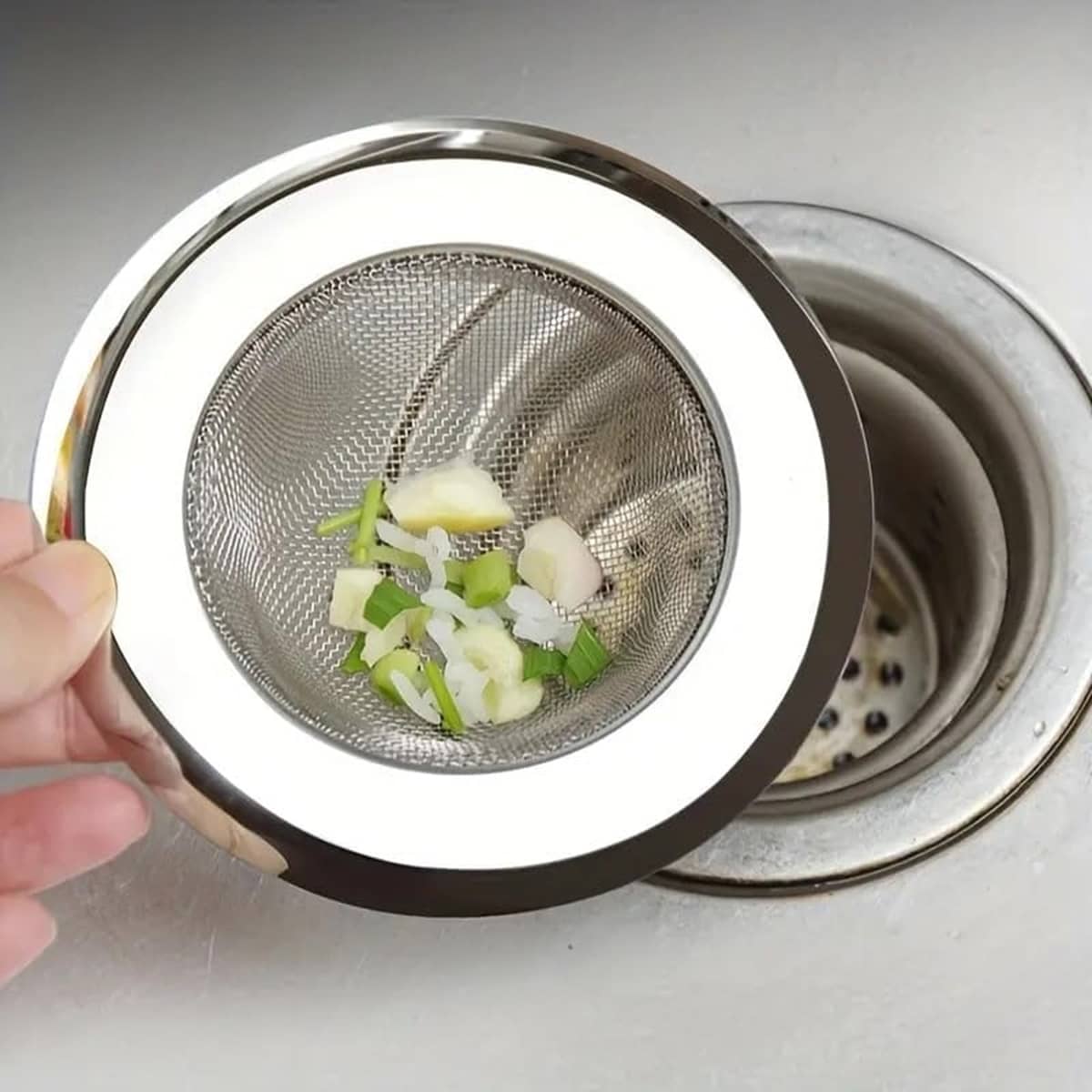 Konquer TimeS Silver Steel Strainer ( Pack of 1 )