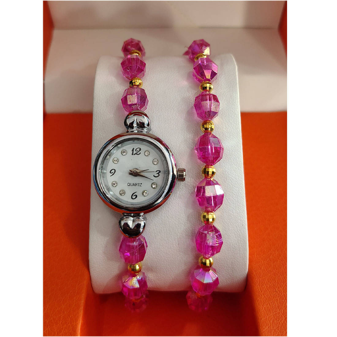     			MARKRIN Silver Plastic Analog Womens Watch