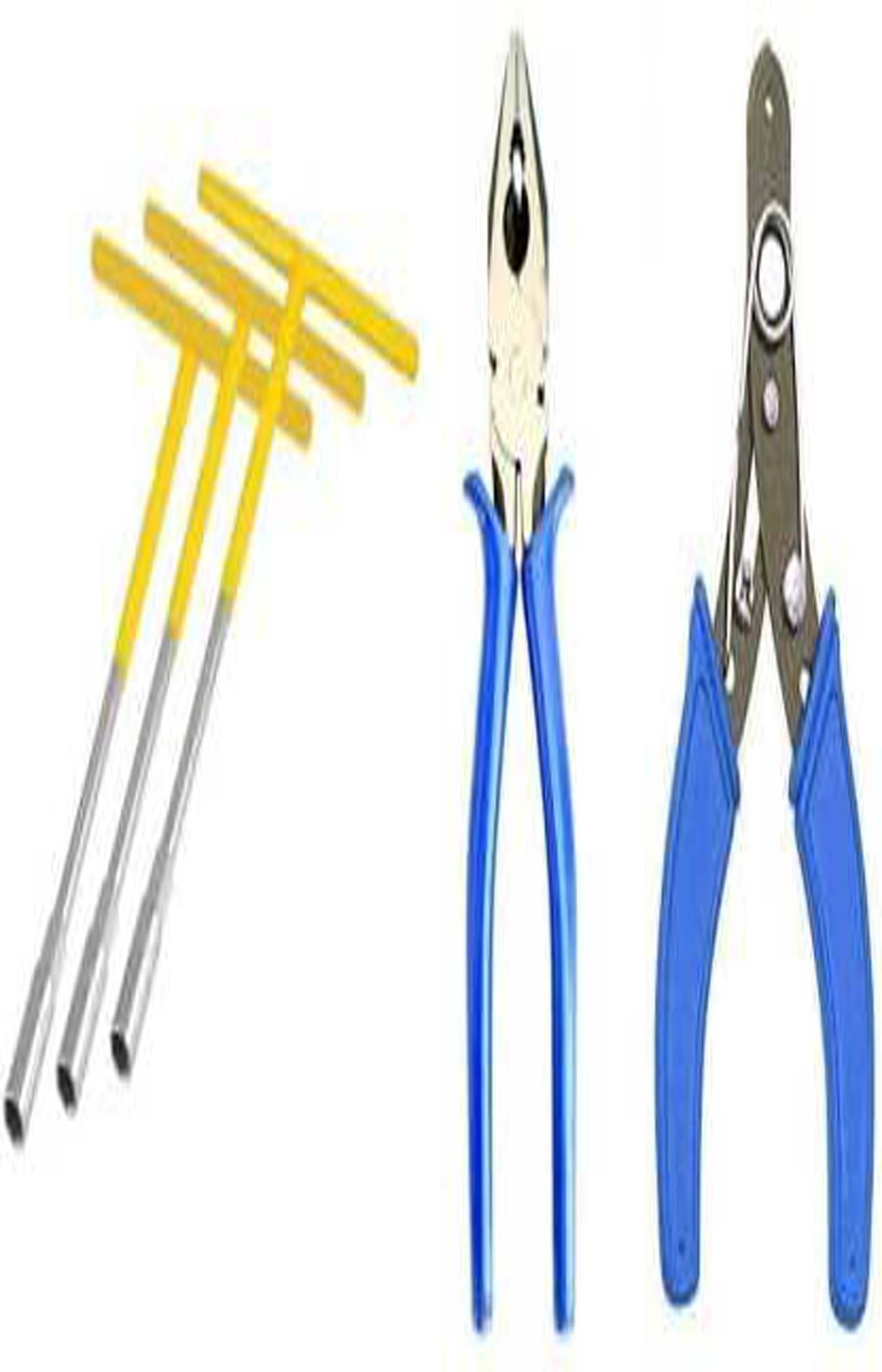     			MS AGROTECH Combination Plier 8-inch || Home & Electrical Use || Lineman Plier 8 inch || T Spanner Set of 3 || 8 mm, 10 mm and 13 mm || Spanners Socket Set || Wire Stripper and Cutter || Pack of 3