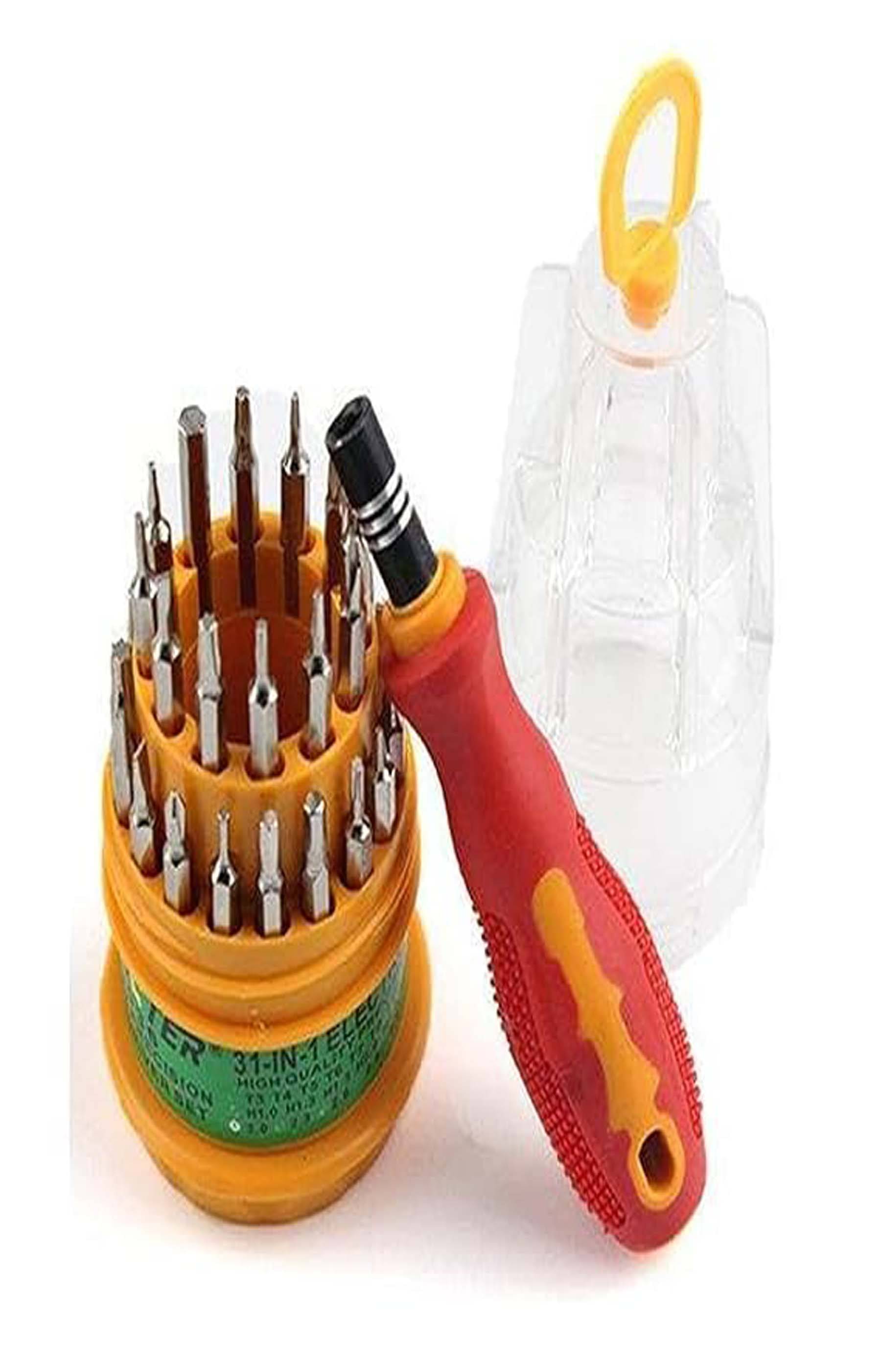     			MS AGROTECH,Screwdriver Set, Steel 31 in 1 with 30 Screwdriver Bits, Professional Magnetic Driver Set, for PC/Household/Furniture/Tablet/Game Console/Electronic Devices