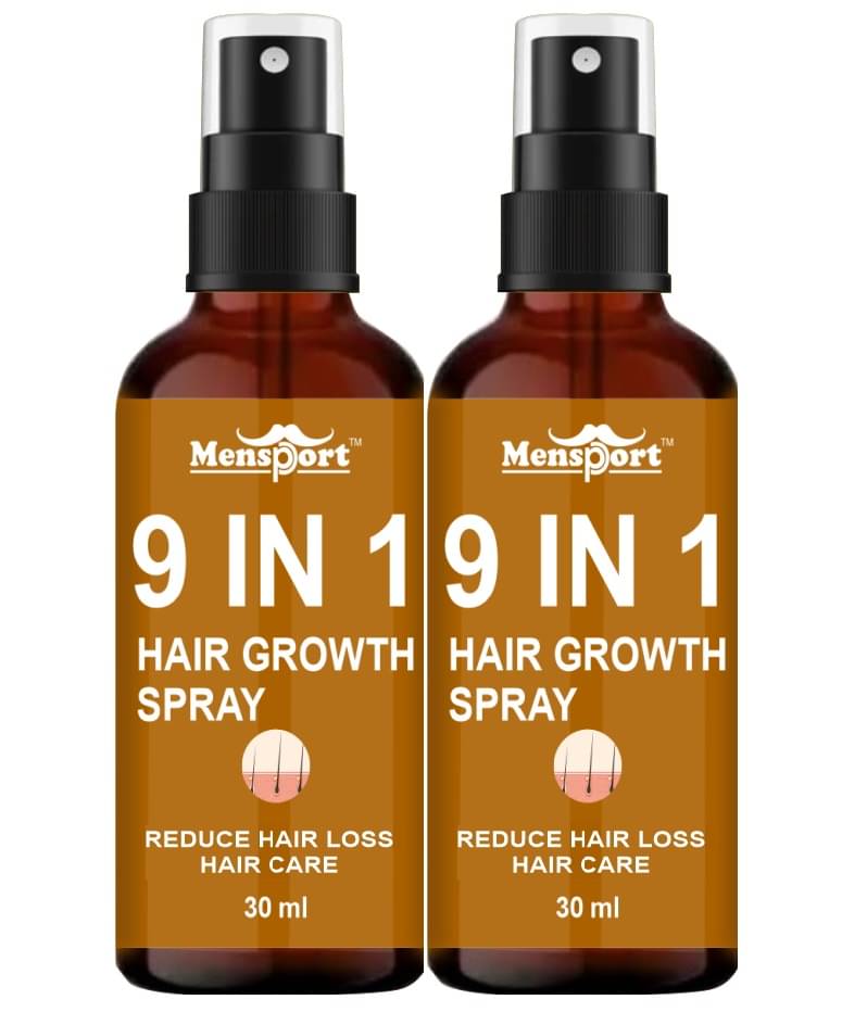 Mensport 9in1 HairGrowthSpray Hair Serum 30 mL Pack of 2 Mensport 9in1 HairGrowthSpray Hair Serum 30 mL Pack of 2