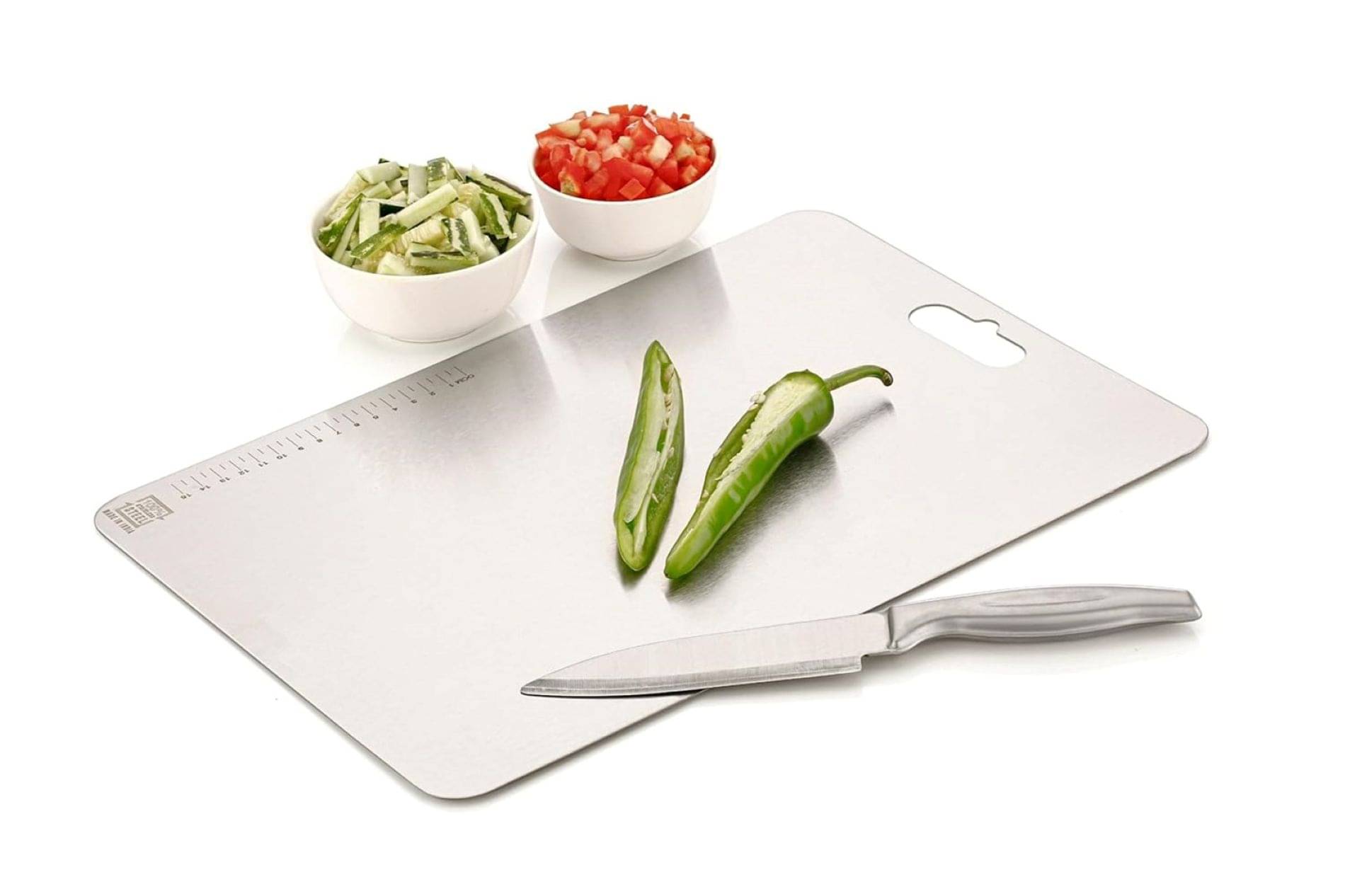     			NCMART Steel Chopping Board 1 Pcs