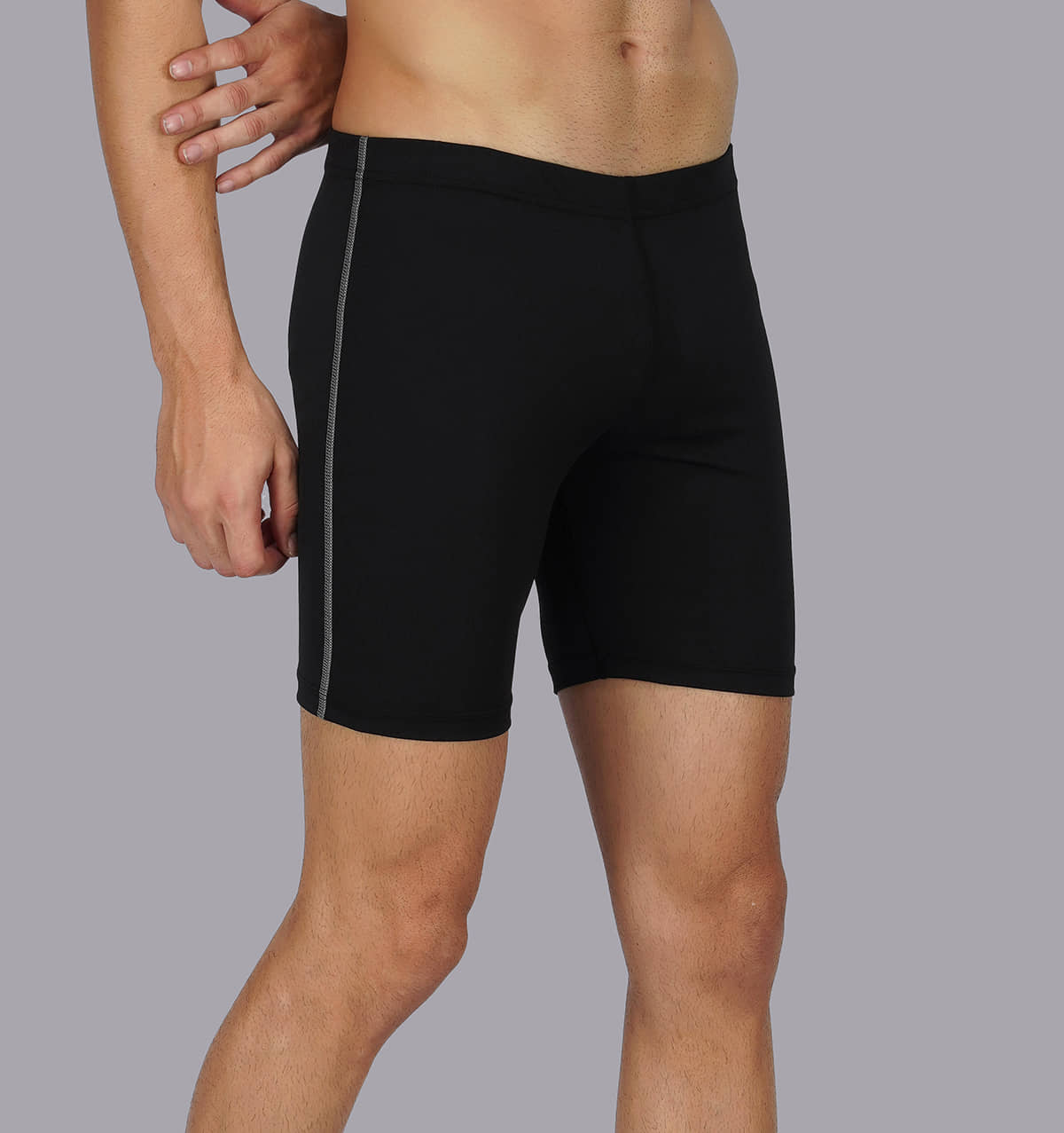 NEVER LOSE Black Polyester Men's Cycling Shorts ( Pack of 1 ) - Shorts | Buy online on ZillyBuy