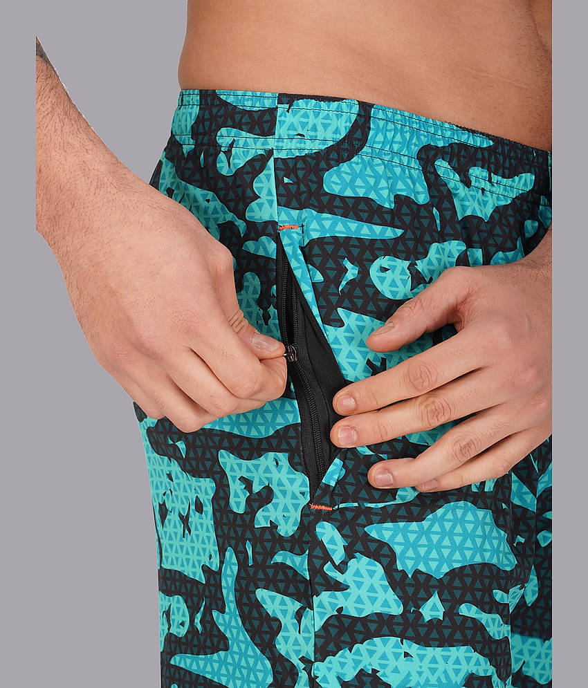 NEVER LOSE Light Blue Polyester Men's Swimming Shorts ( Pack of 1 )