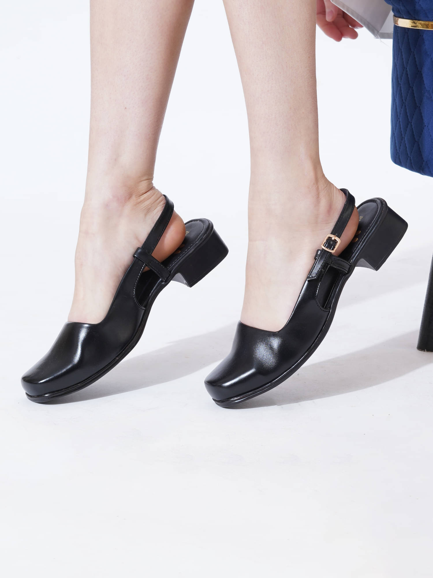 PLANET WALK Black Women's Sandal Heels     			PLANET WALK Black Women's Sandal Heels