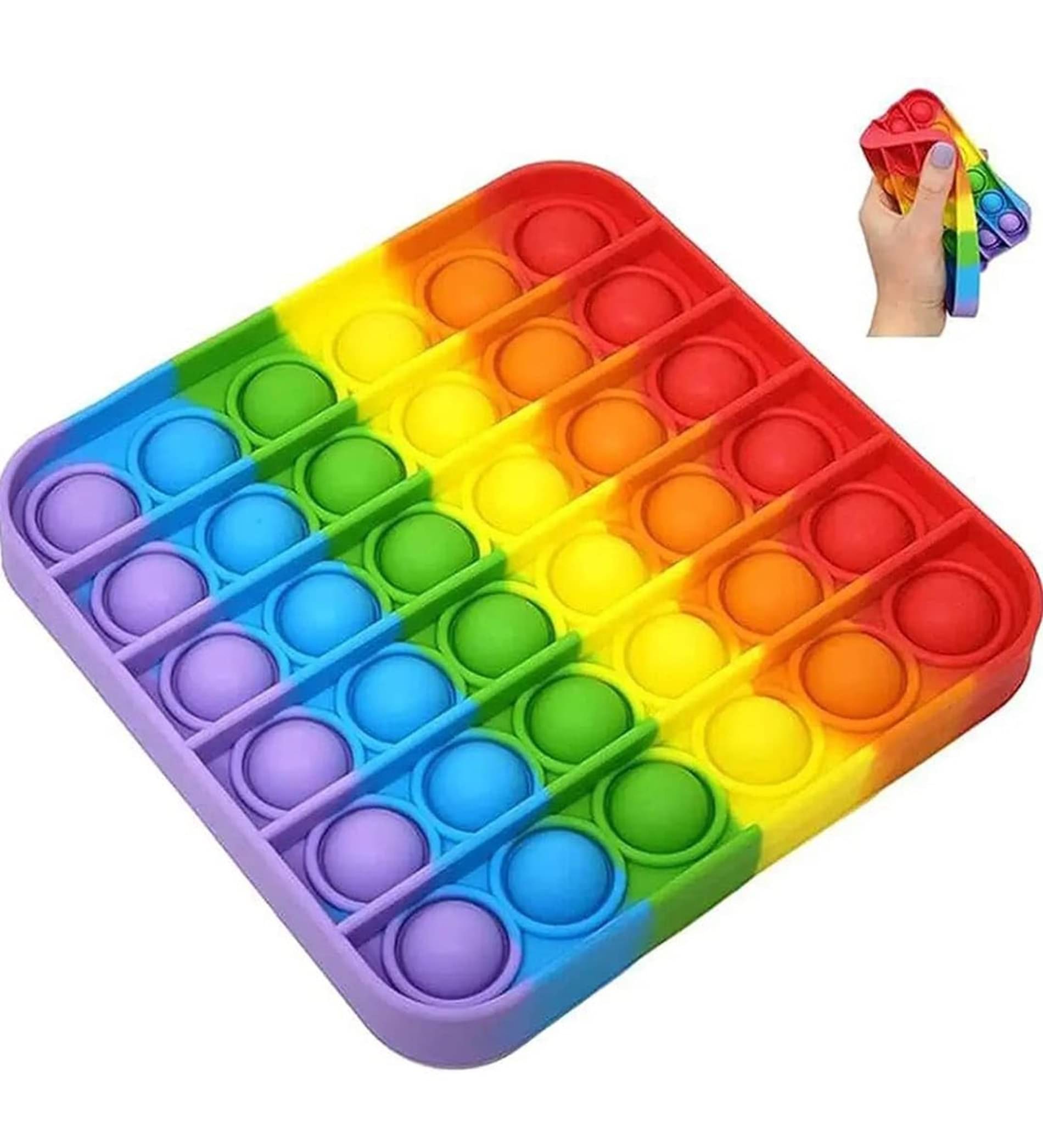 Pop It Fidget Toy, Autism Special Needs Silicone Stress Reliever (Pack of 1 Pop It Toy ,Multicolor and any Shape ) Pop It Fidget Toy, Autism Special Needs Silicone Stress Reliever (Pack of 1 Pop It Toy ,Multicolor and any Shape )