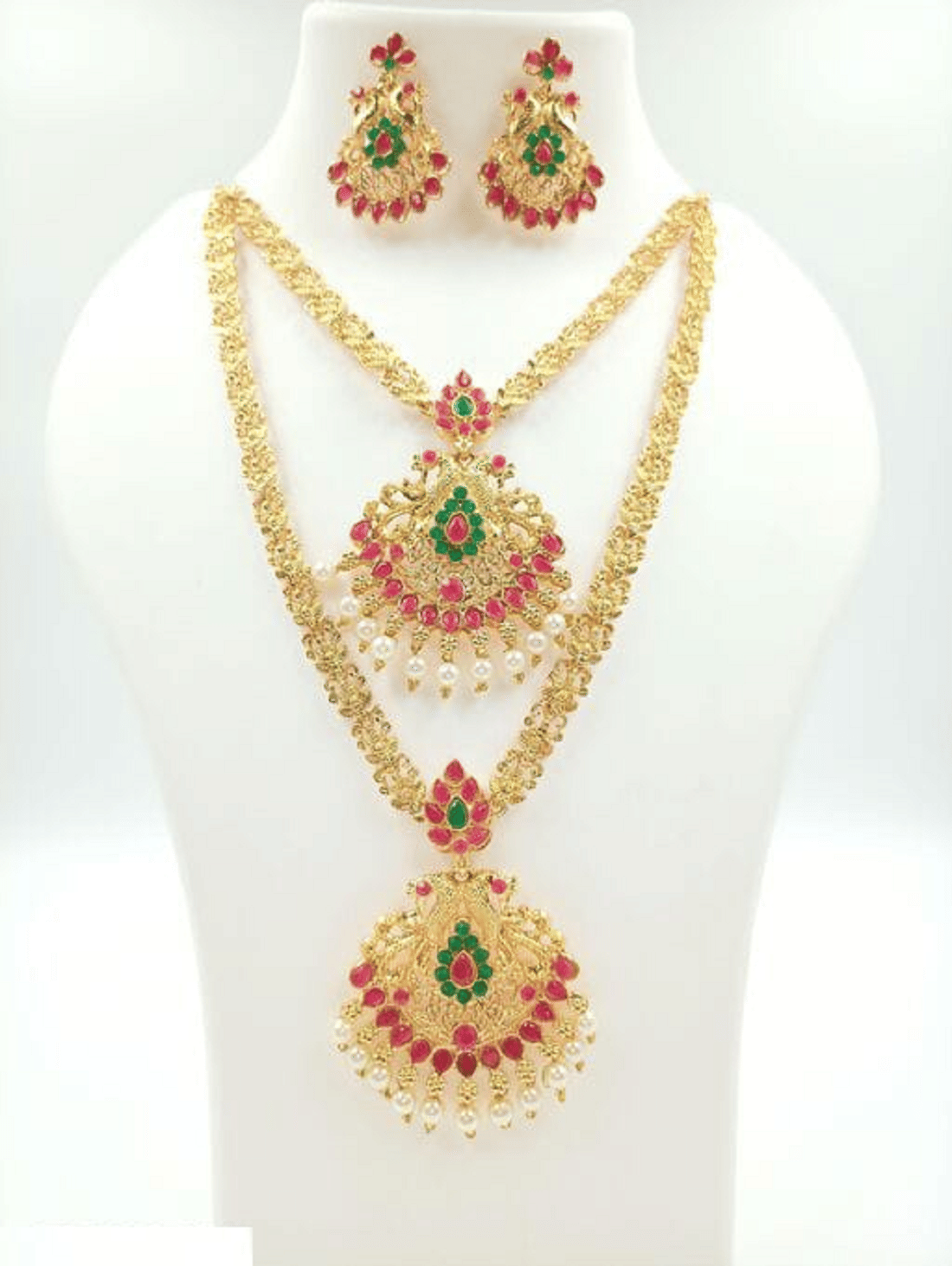 RIENTA JWL Gold Alloy Necklace Set ( Pack of 1 )