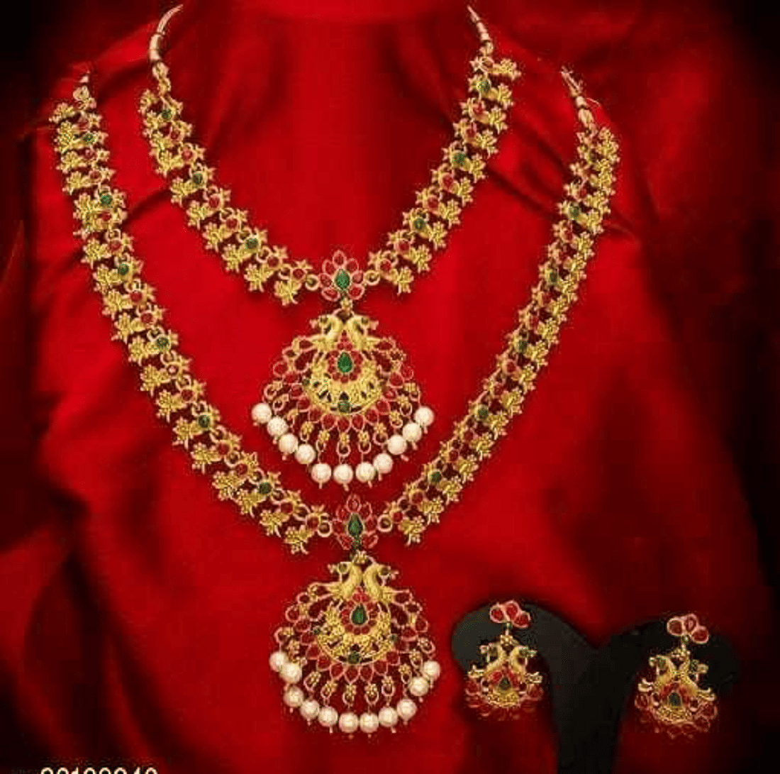 RIENTA JWL Gold Alloy Necklace Set ( Pack of 1 )
