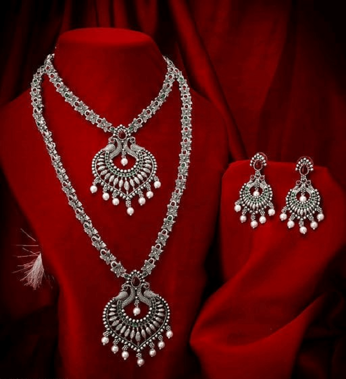 RIENTA JWL Silver Alloy Necklace Set ( Pack of 1 )