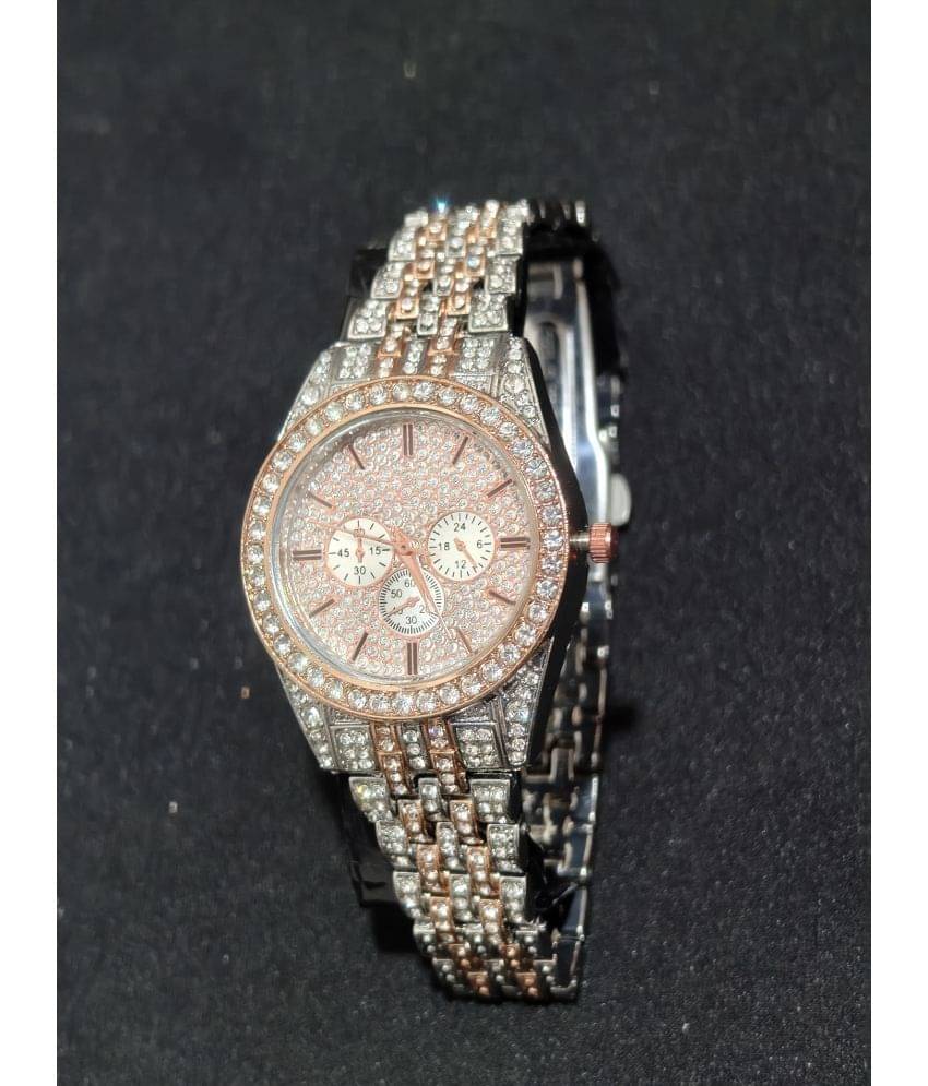     			Rhonium Multicolor Metal Analog Womens Watch
