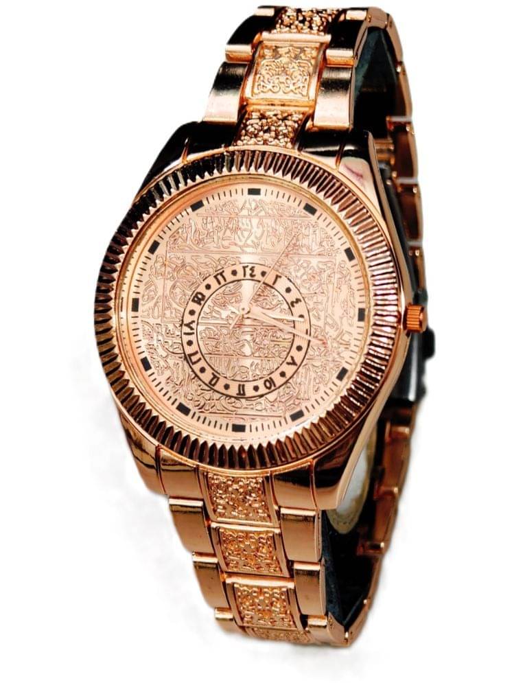     			Rhonium Rose Gold Metal Analog Men's Watch