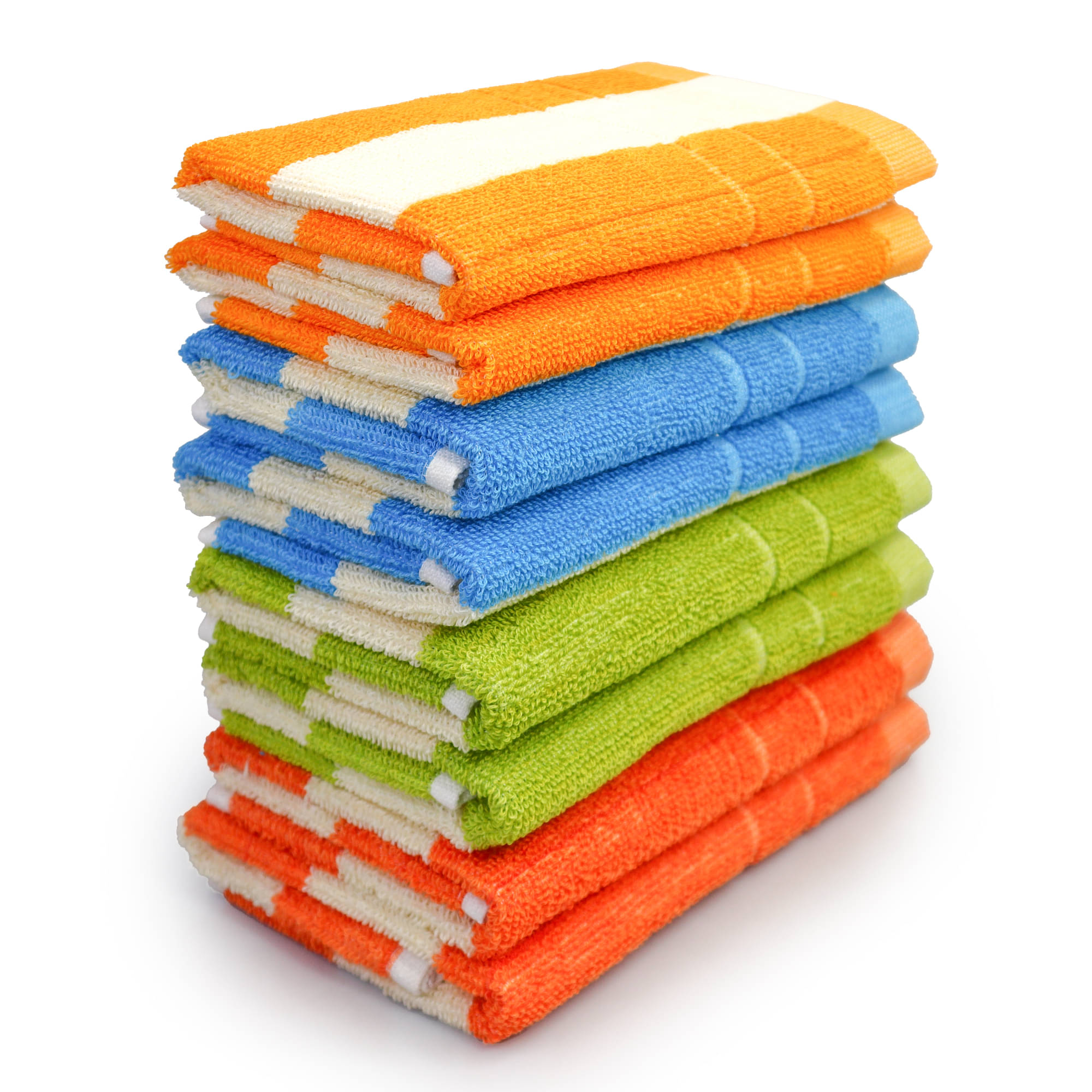     			Satisfyn Pack of 8 Cotton 401-450 -GSM Hand Towel ( Multicolor )