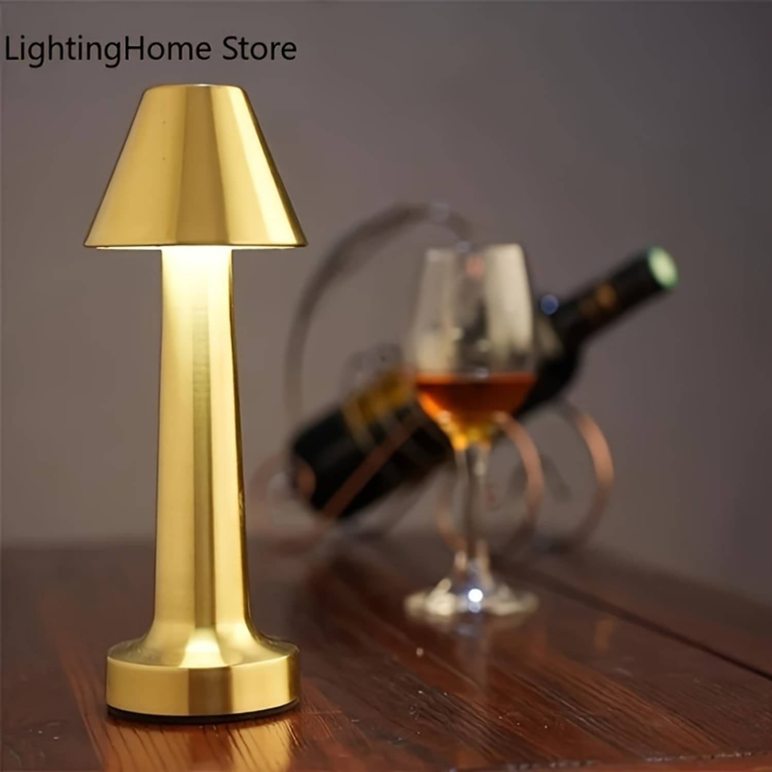     			Shopeleven Gold Table Lamp ( Pack of 1 )