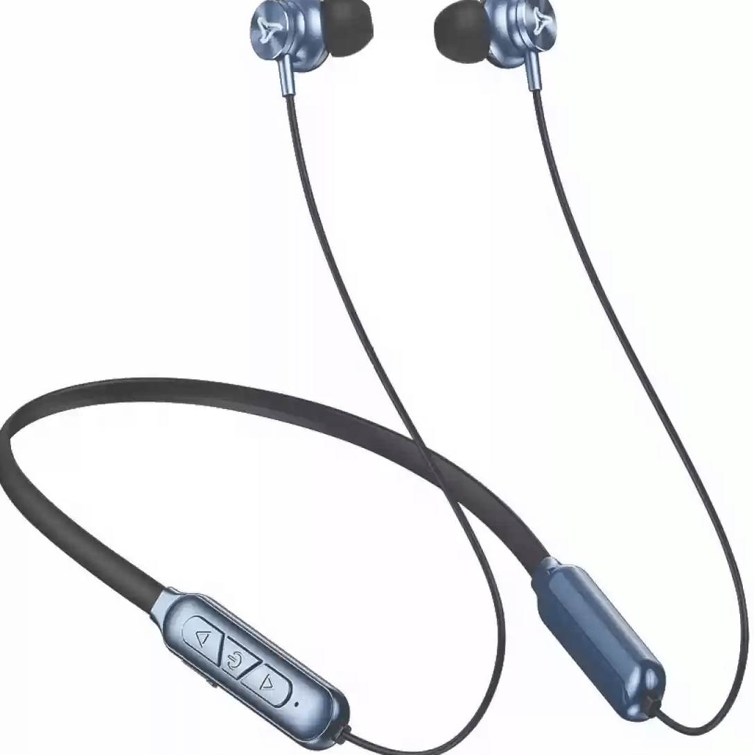 Syska In-the-ear Bluetooth Headset with Upto 25h Talktime Deep Bass - Blue Syska In-the-ear Bluetooth Headset with Upto 25h Talktime Deep Bass - Blue