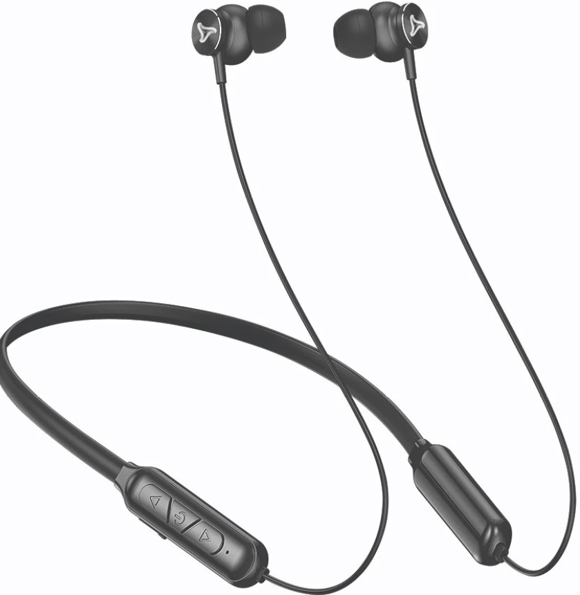     			Syska In-the-ear Bluetooth Headset with Upto 25h Talktime Deep Bass - Black