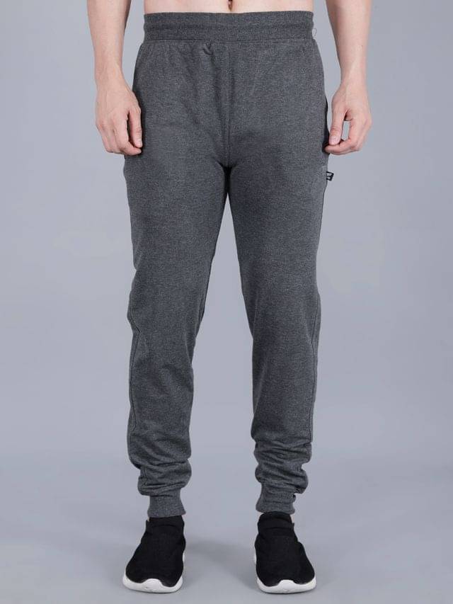     			TF Dark Grey Cotton Blend Men's Sports Joggers ( Pack of 1 )