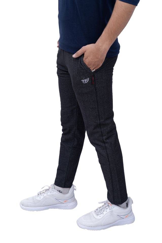     			TF Dark Grey Cotton Blend Men's Sports Trackpants ( Pack of 1 )