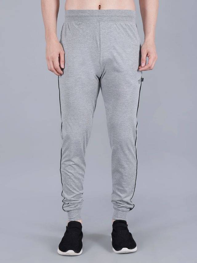     			TF Grey Cotton Blend Men's Sports Joggers ( Pack of 1 )